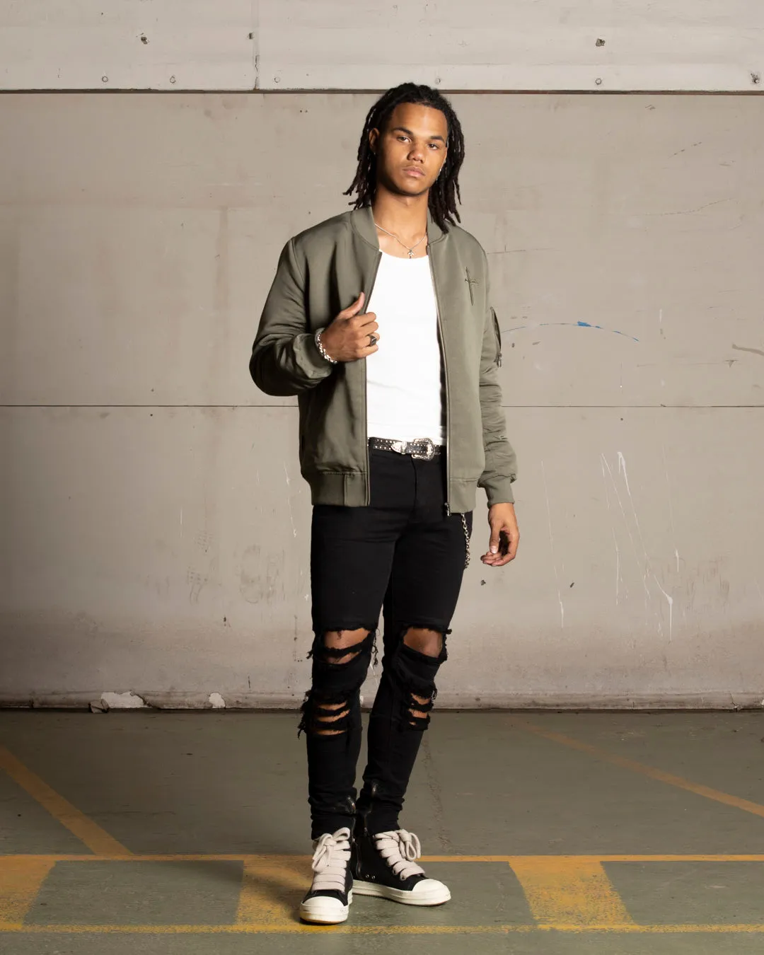 Saint Morta Flight Jacket Khaki Green Ultra Thin Insulation Warm Insulation