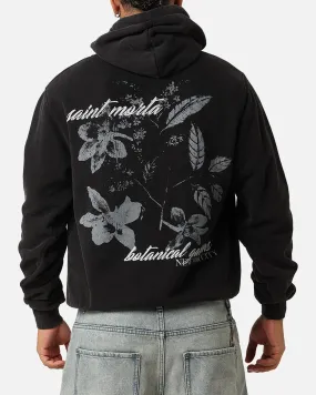 Saint Morta Flower Press Hoodie Vintage Black Travel Fashion