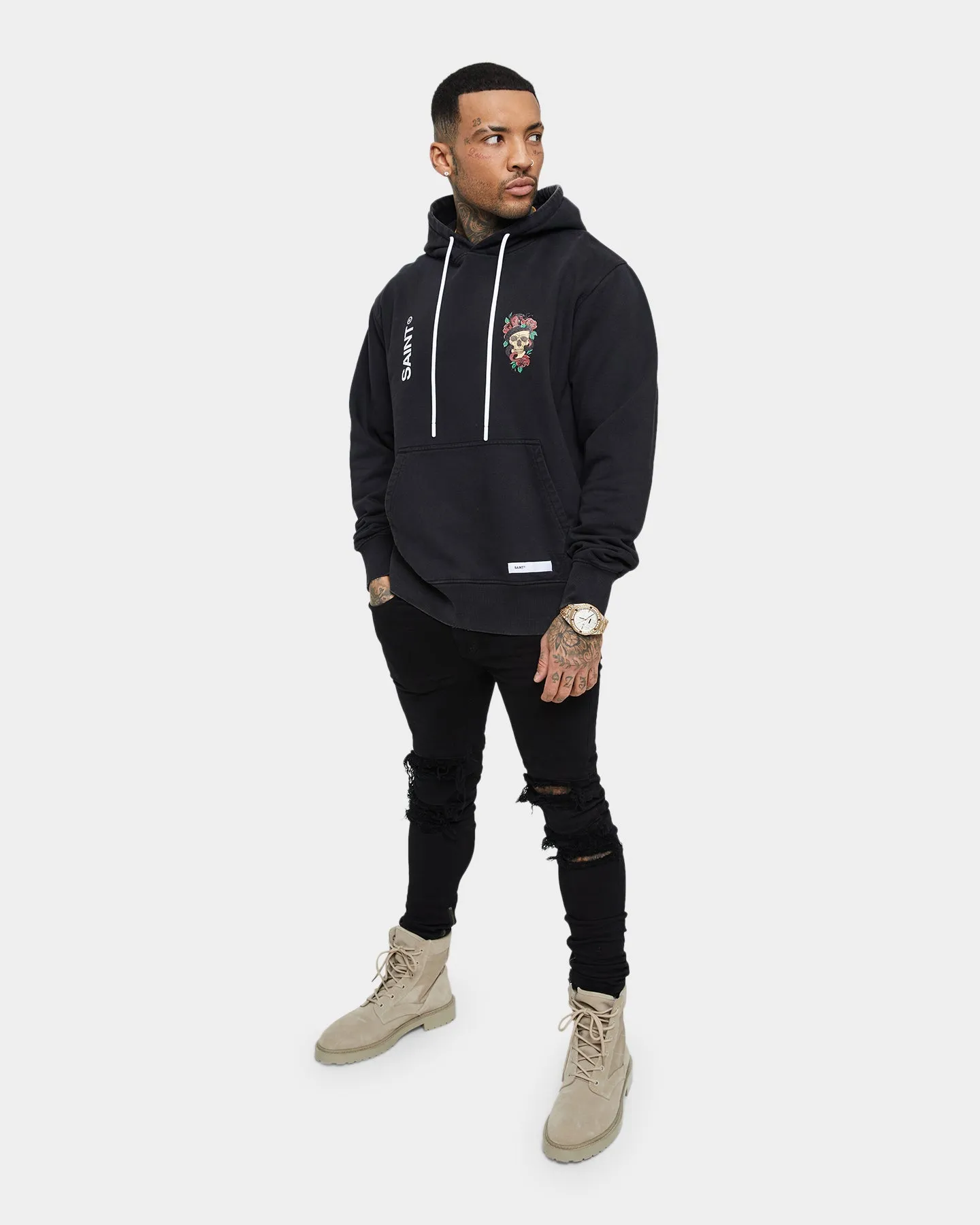 Folder Saint Morta Forbidden Vintage Hoodie Vintage Black