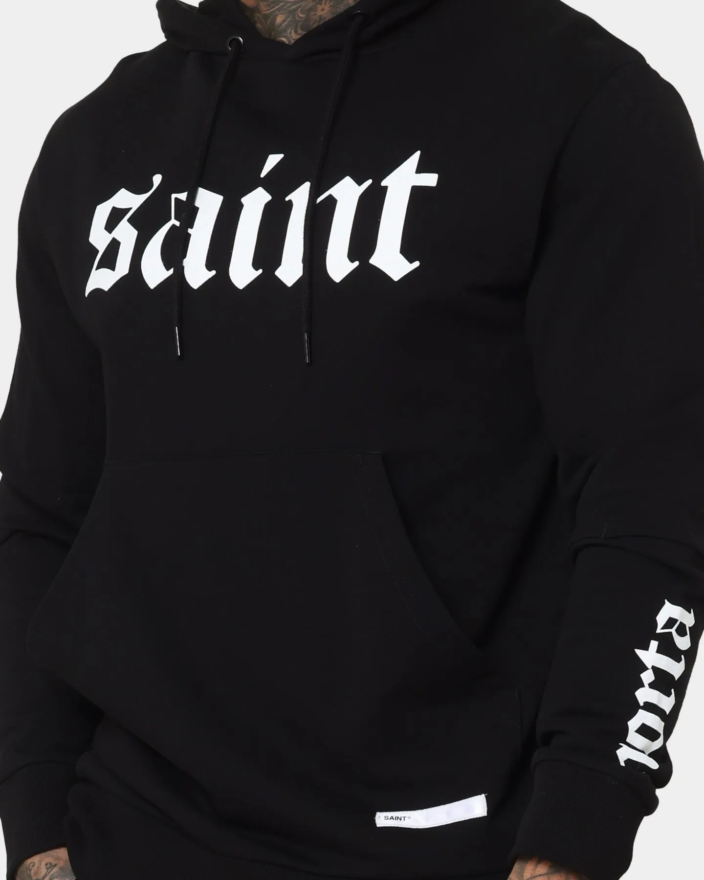 Saint Morta Gothica New Age Hoodie Black/White Neutral Comfort Conditioner