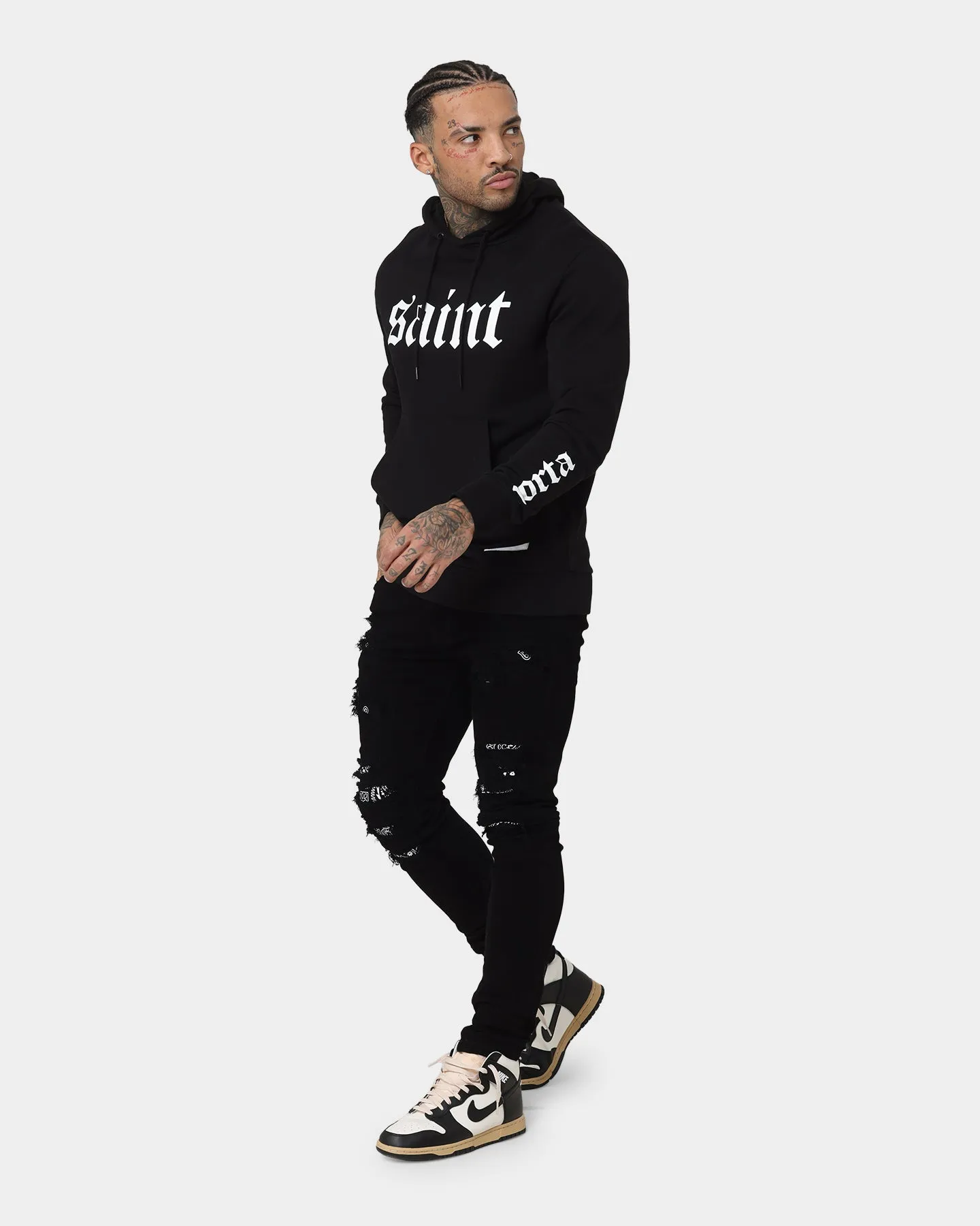 Saint Morta Gothica New Age Hoodie Black/White Experiment