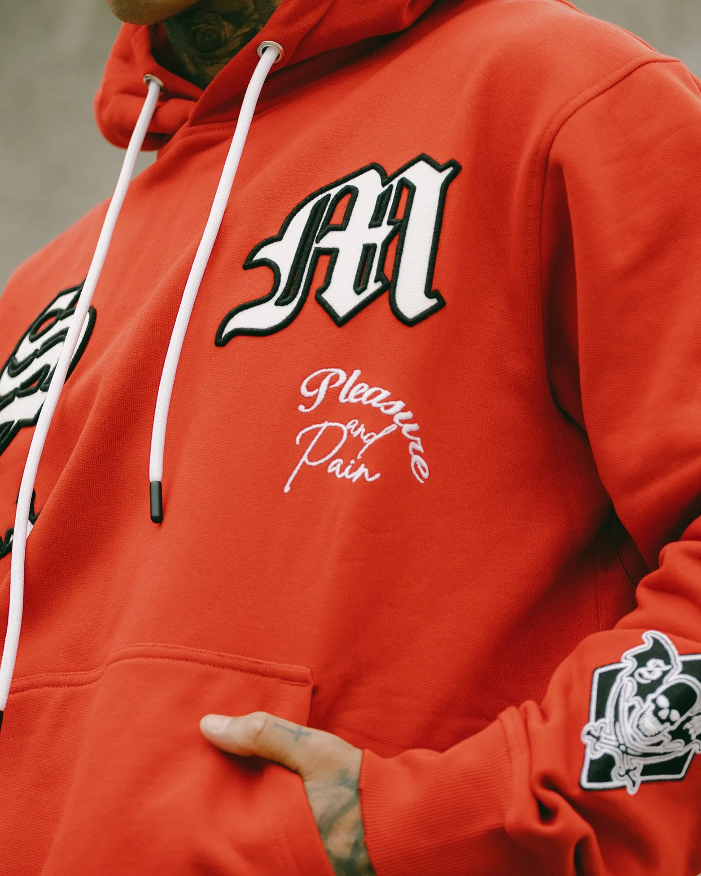 budget-friendly Saint Morta Graveyard Hoodie Red