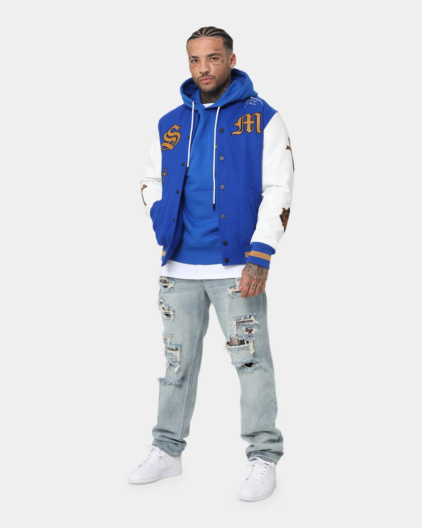 campers Saint Morta Graveyard Hoodie Royal/Black/Gold