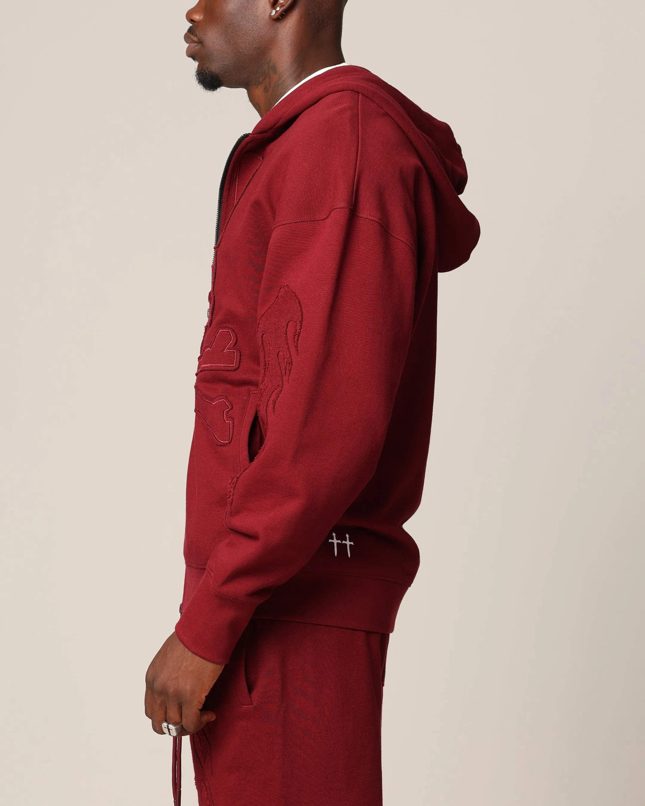 Saint Morta Hellfire Zip Hoodie Lava home - party