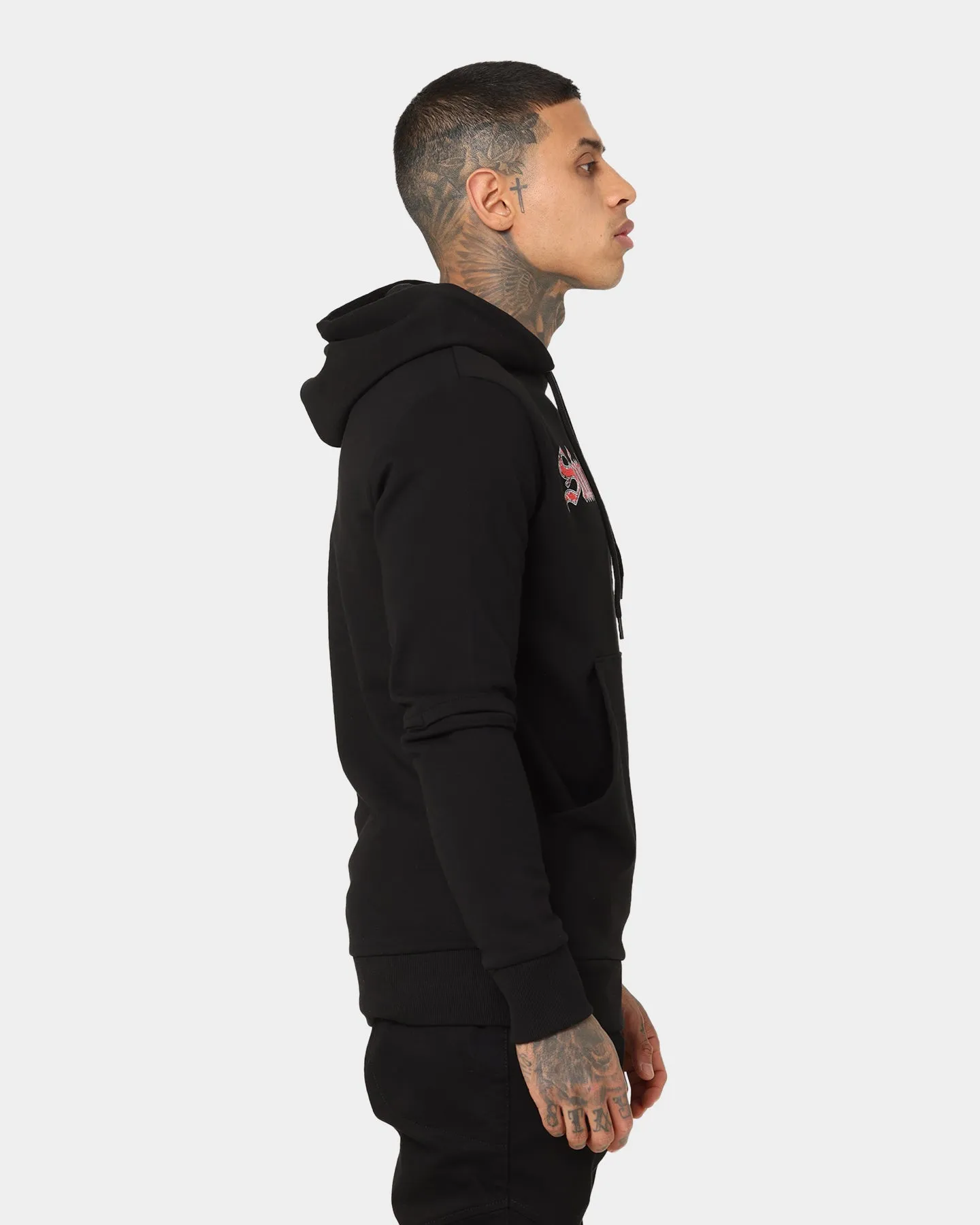 Tradition Saint Morta LA Script New Age Hoodie Black