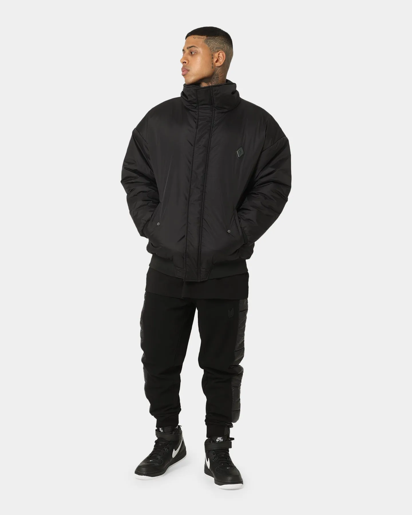 Saint Morta Liberty Puffer Jacket Black Printed