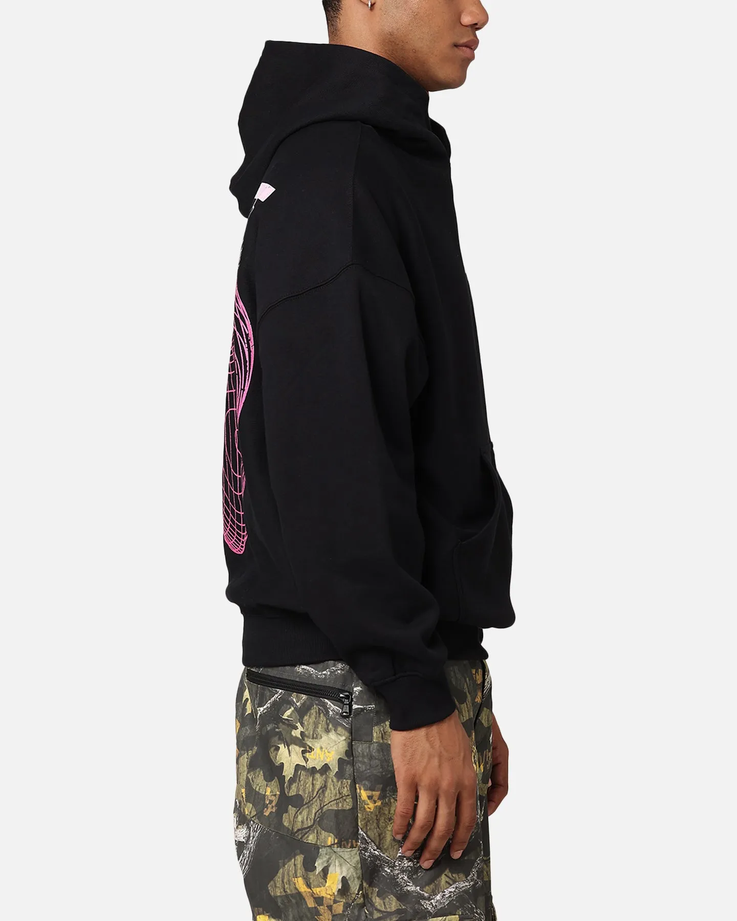 Tear Resistant Winter Ready Saint Morta Lovers Club Hoodie Black