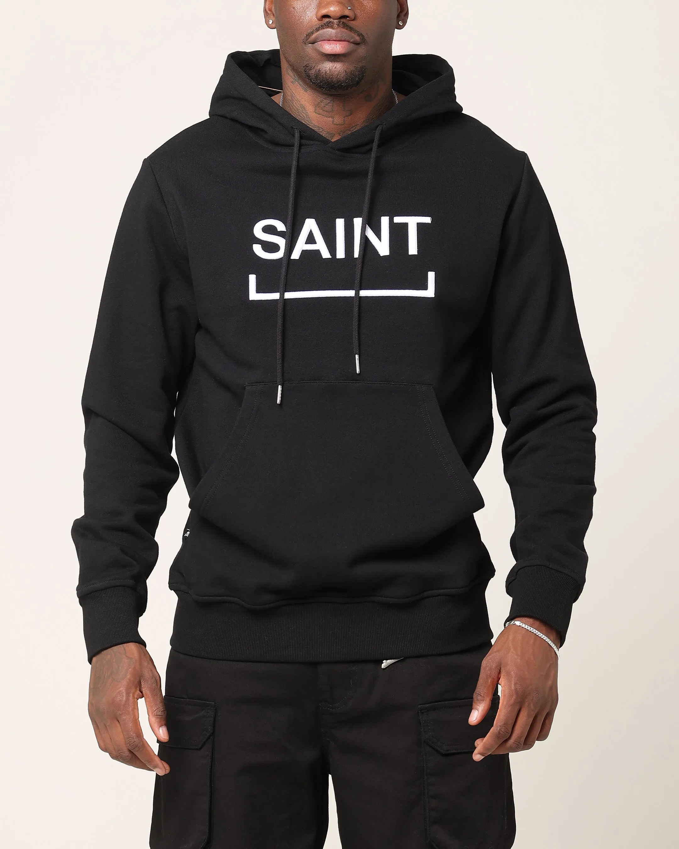 Saint Morta Men's Trophies New Age Hoodie Black/White Chic