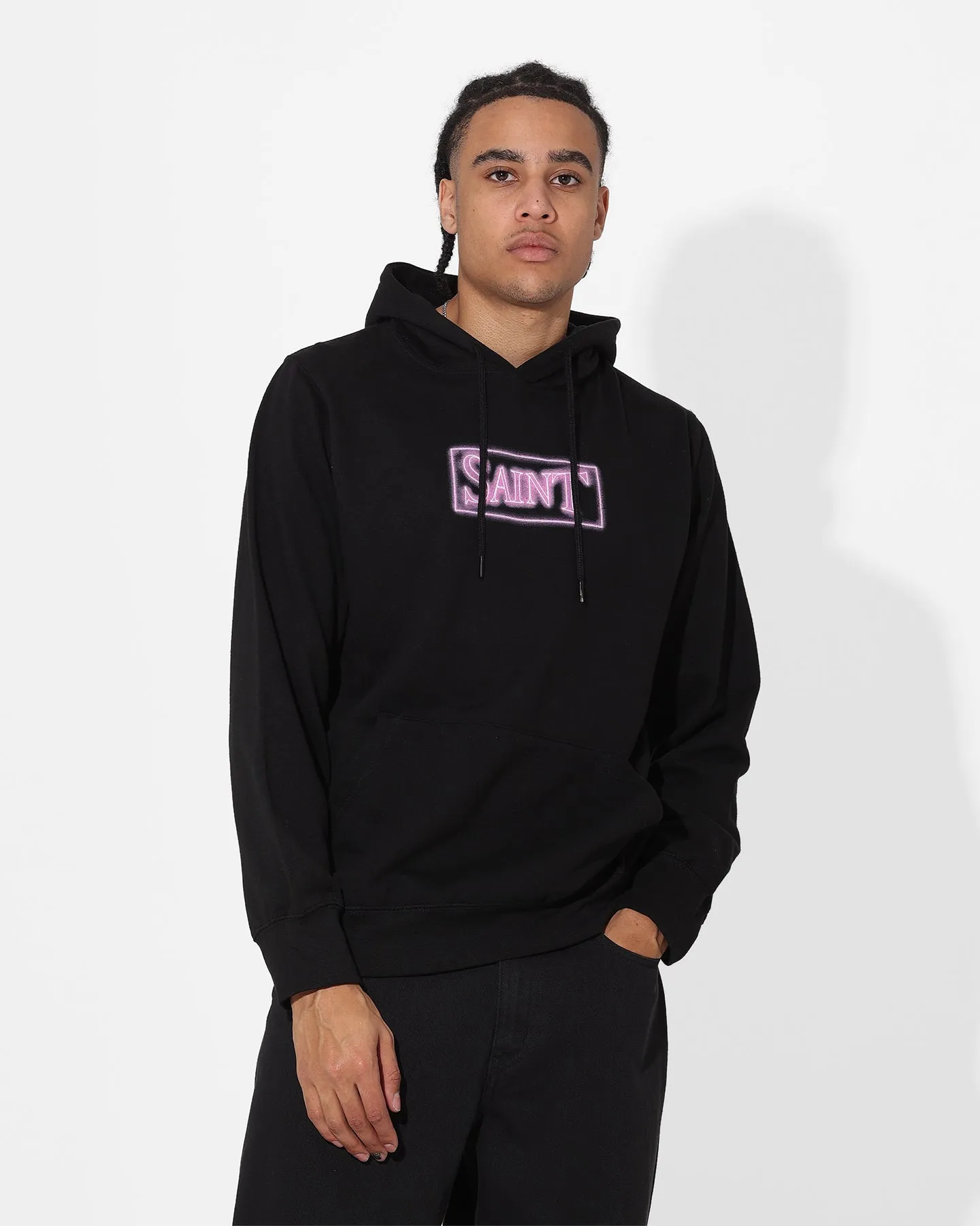 fireplace Saint Morta Neon Logo Hoodie Black