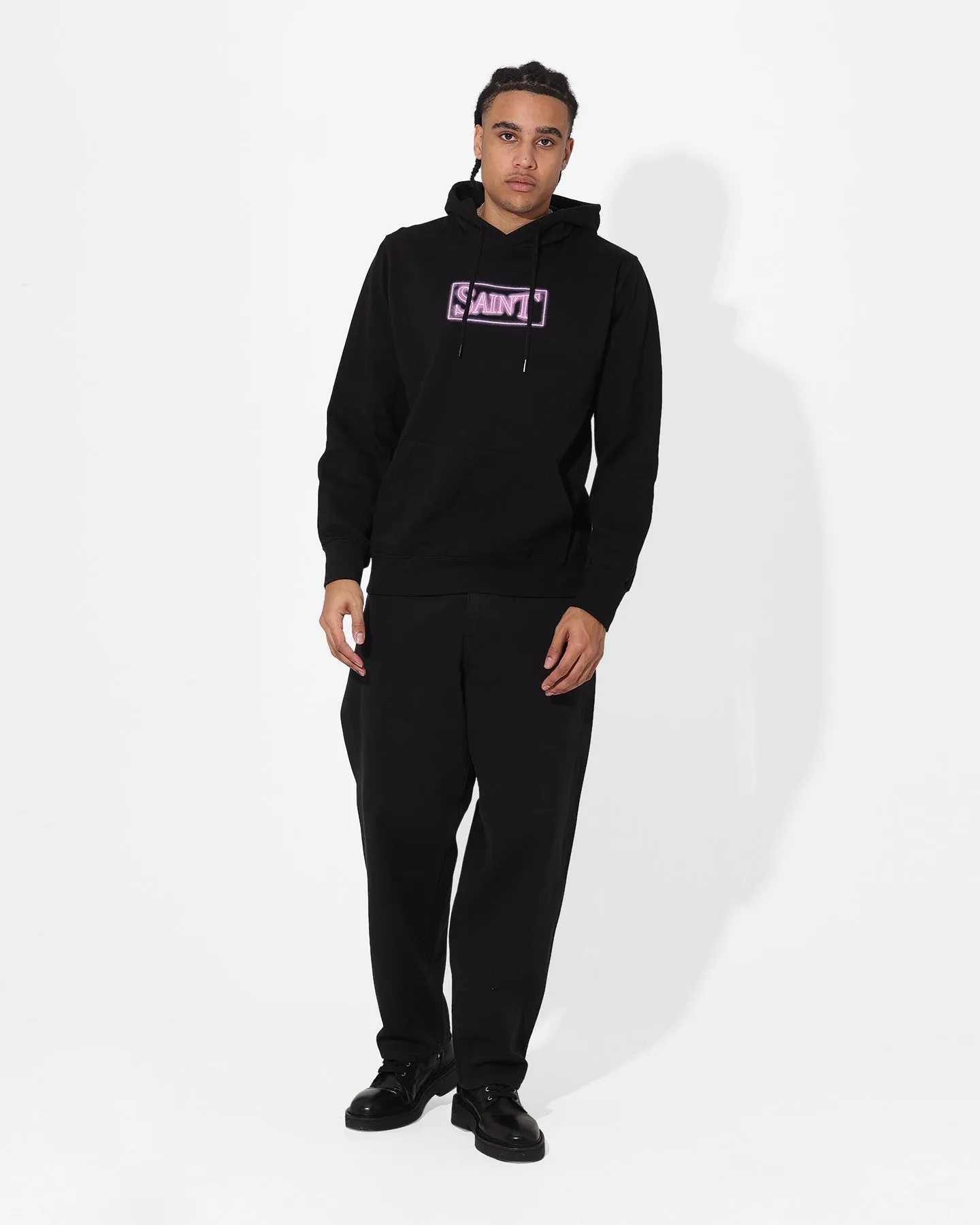 Option Saint Morta Neon Logo Hoodie Black