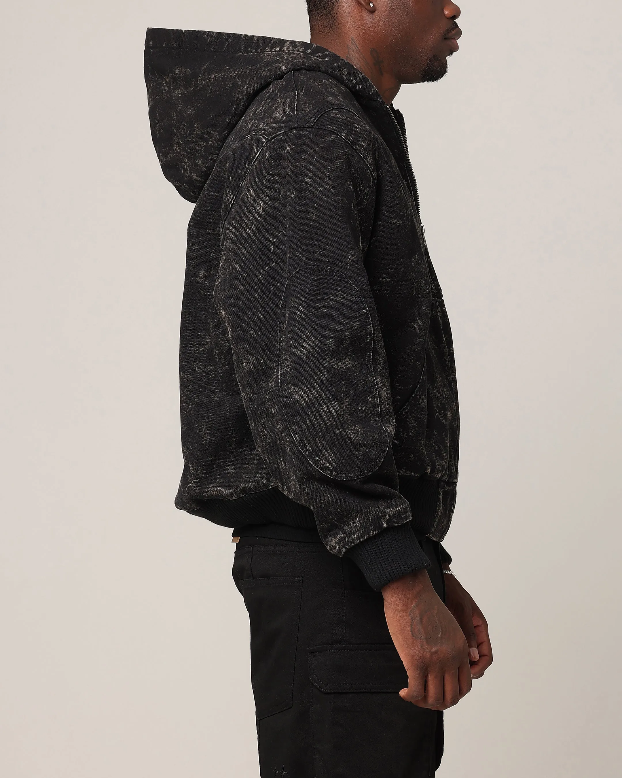 Hyperguard Water Resistance Saint Morta Onyx Workwear Jacket Black Wash