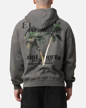 Saint Morta Paradise Hoodie Washed Charcoal Light Reflective