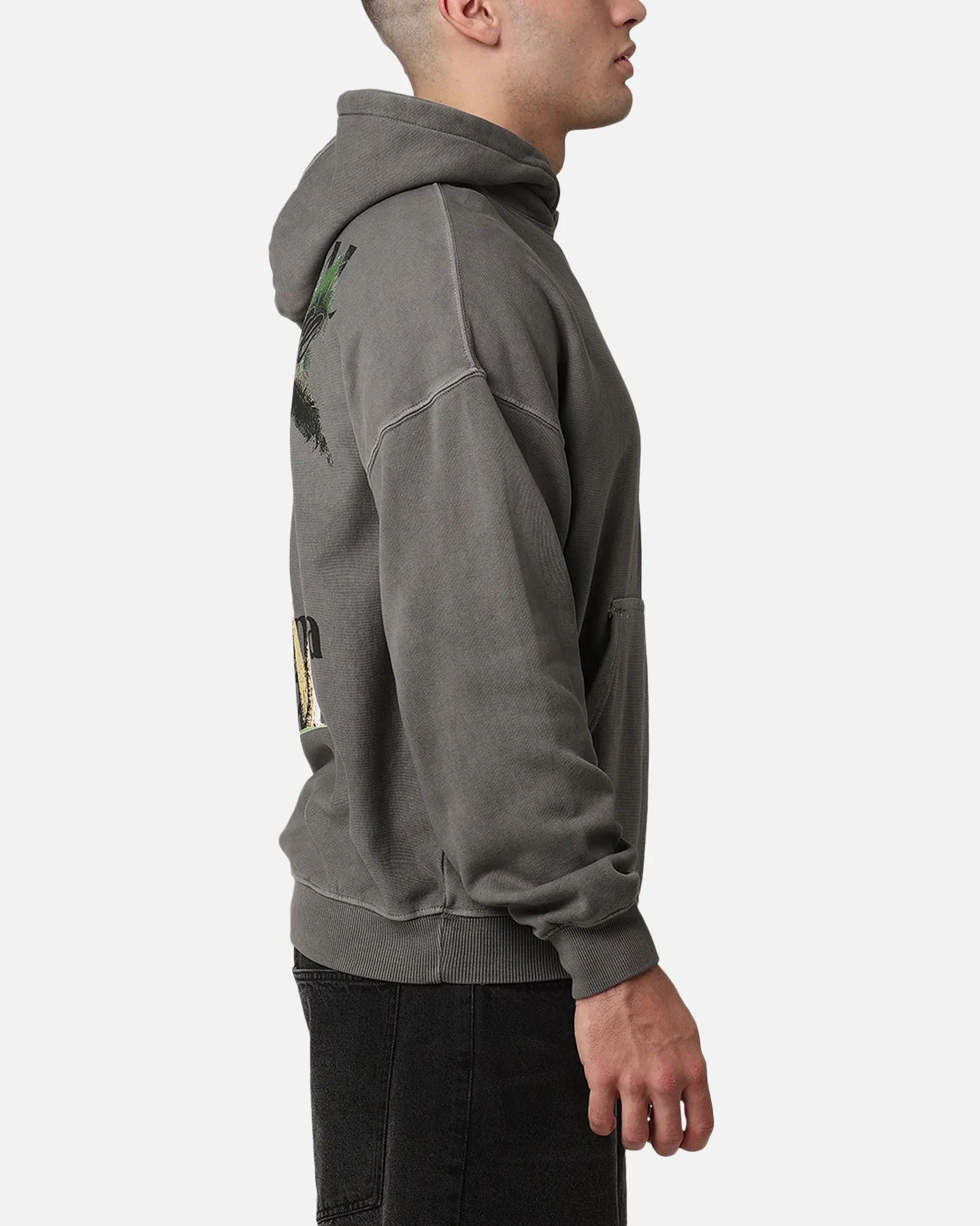 DropShoulder Container Saint Morta Paradise Hoodie Washed Charcoal