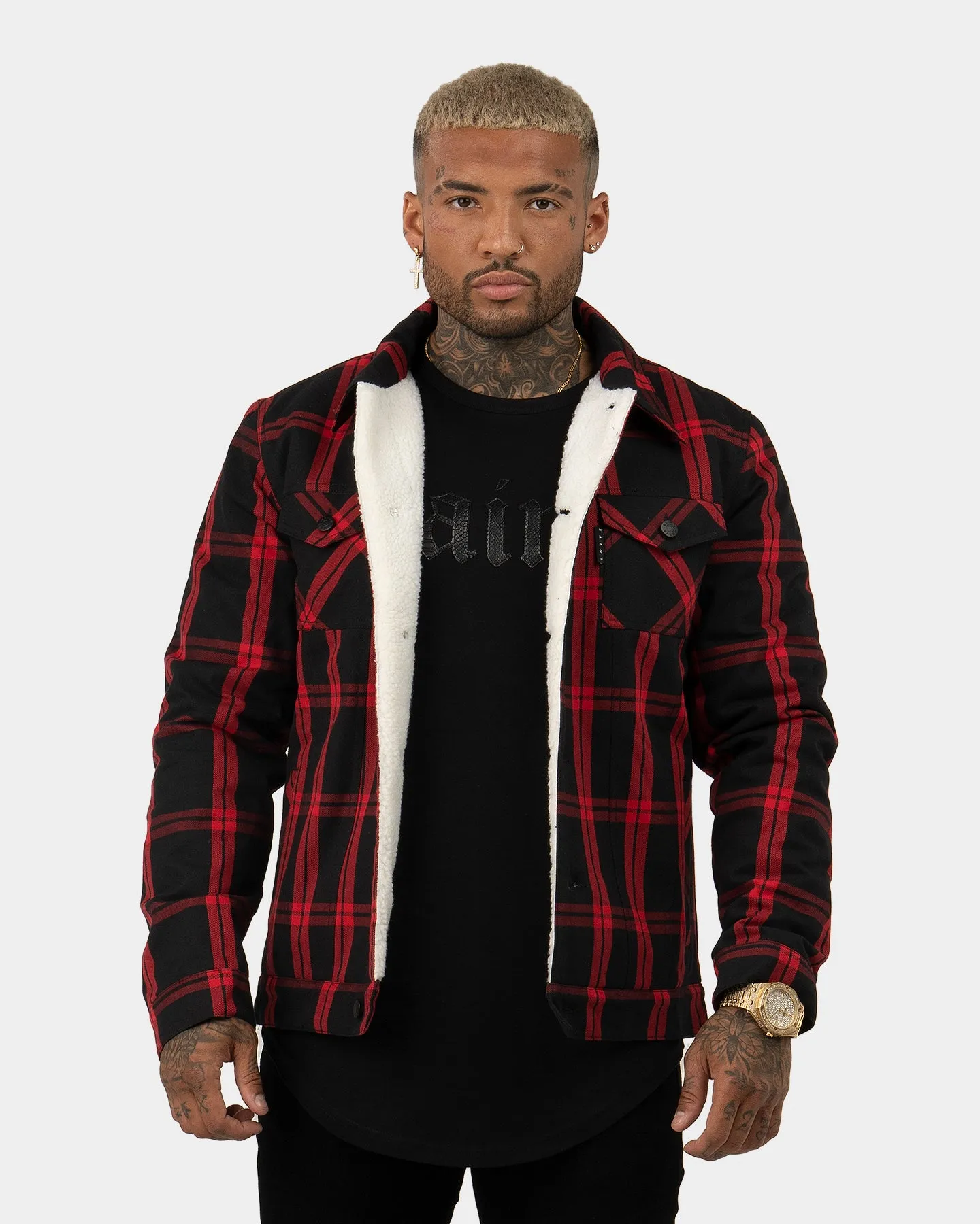 bike tour Saint Morta Prima Sherpa Jacket Black/Red