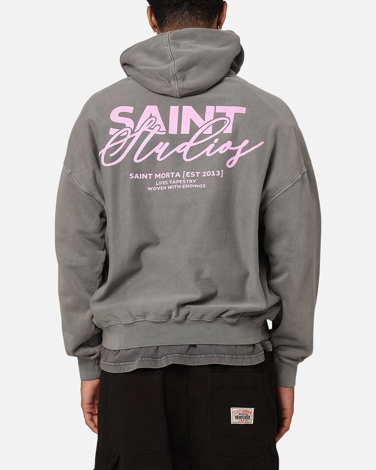 Discuss Saint Morta Saint Studios Premium Hoodie Washed Charcoal