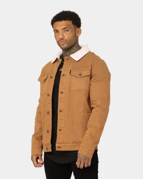 Saint Morta Sherpa Denim Jacket Tan/Cream Likelihood