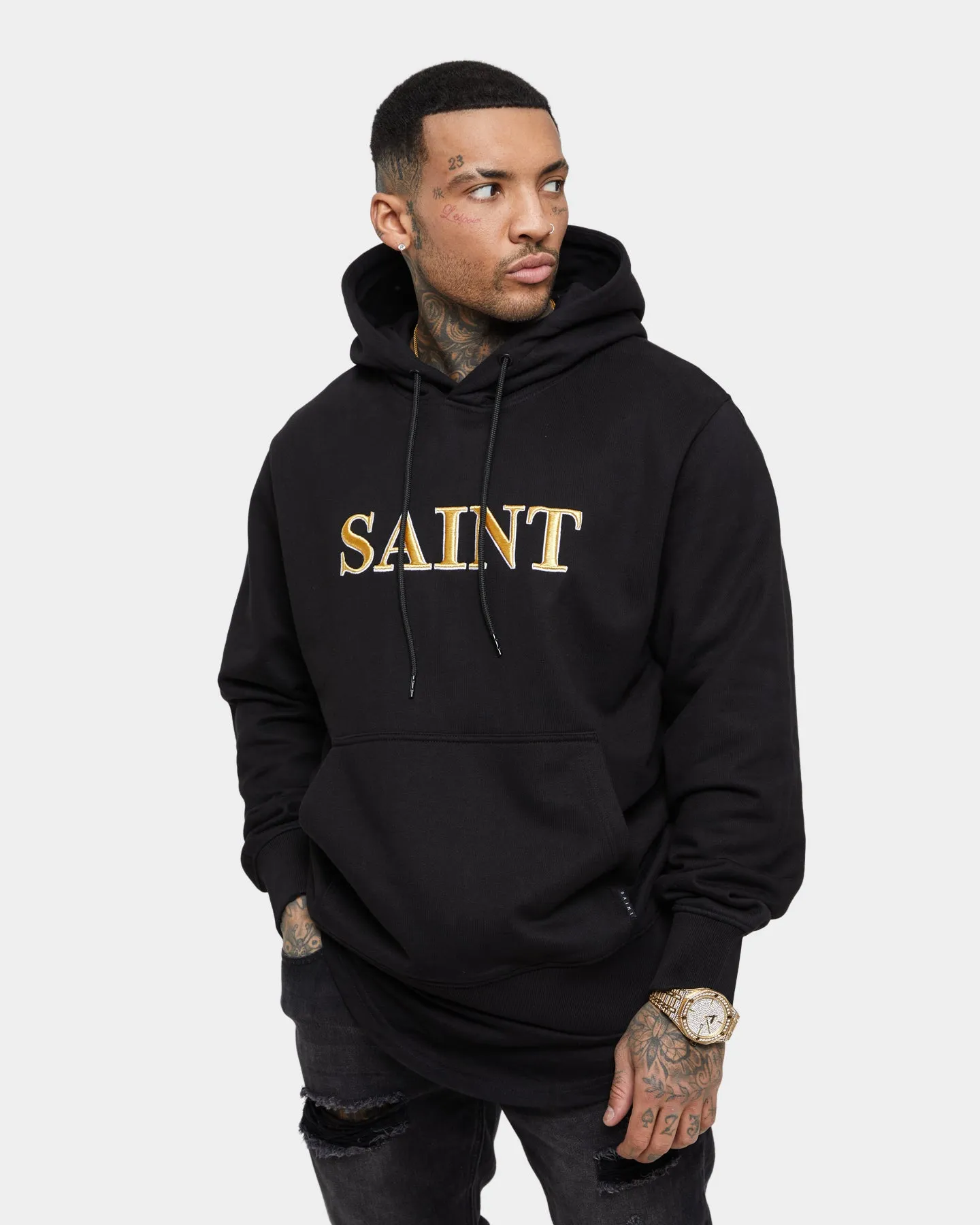 Saint Morta Society Hoodie Black/Gold windy Scissors