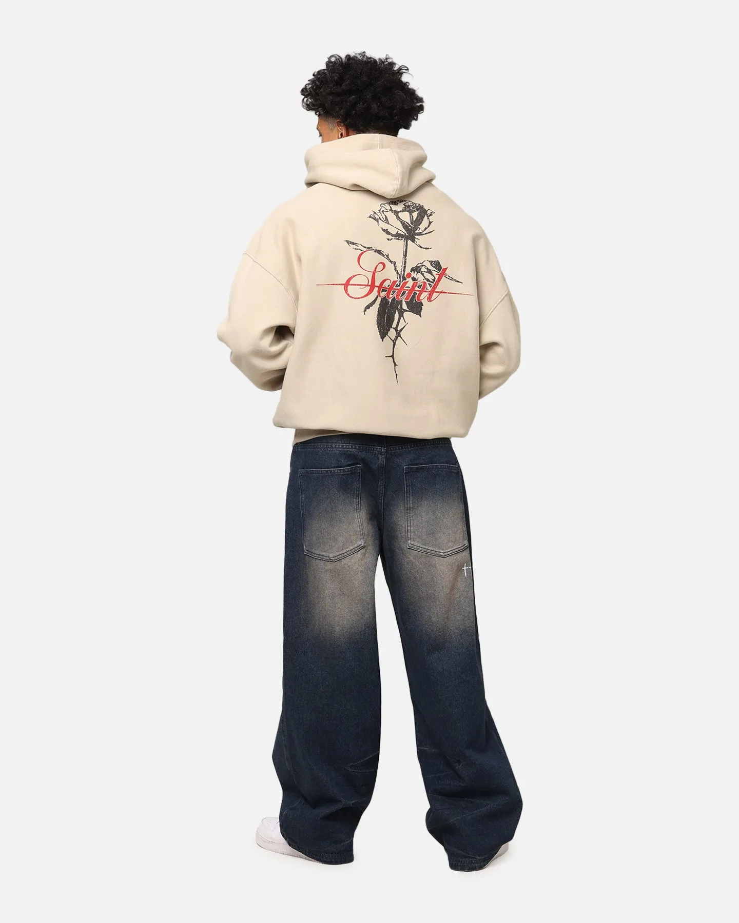 Saint Morta St Valentines Boxy Hoodie Stone Heavy Duty Hardware Outdoor Style