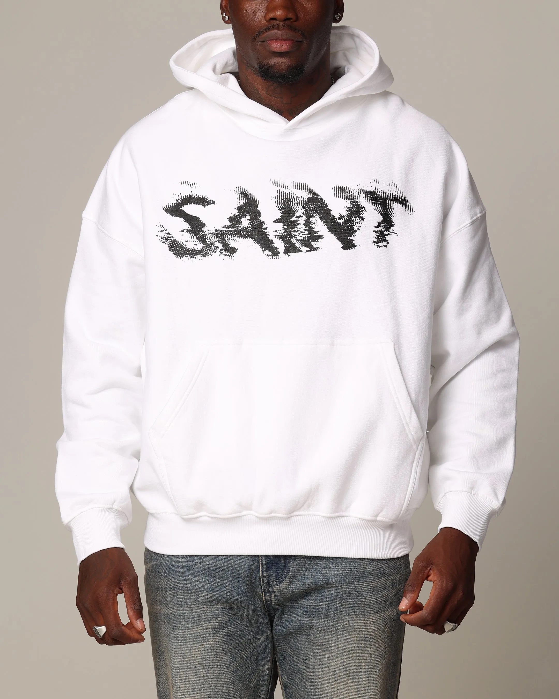 Saint Morta System Overload Hoodie White Practical Layer