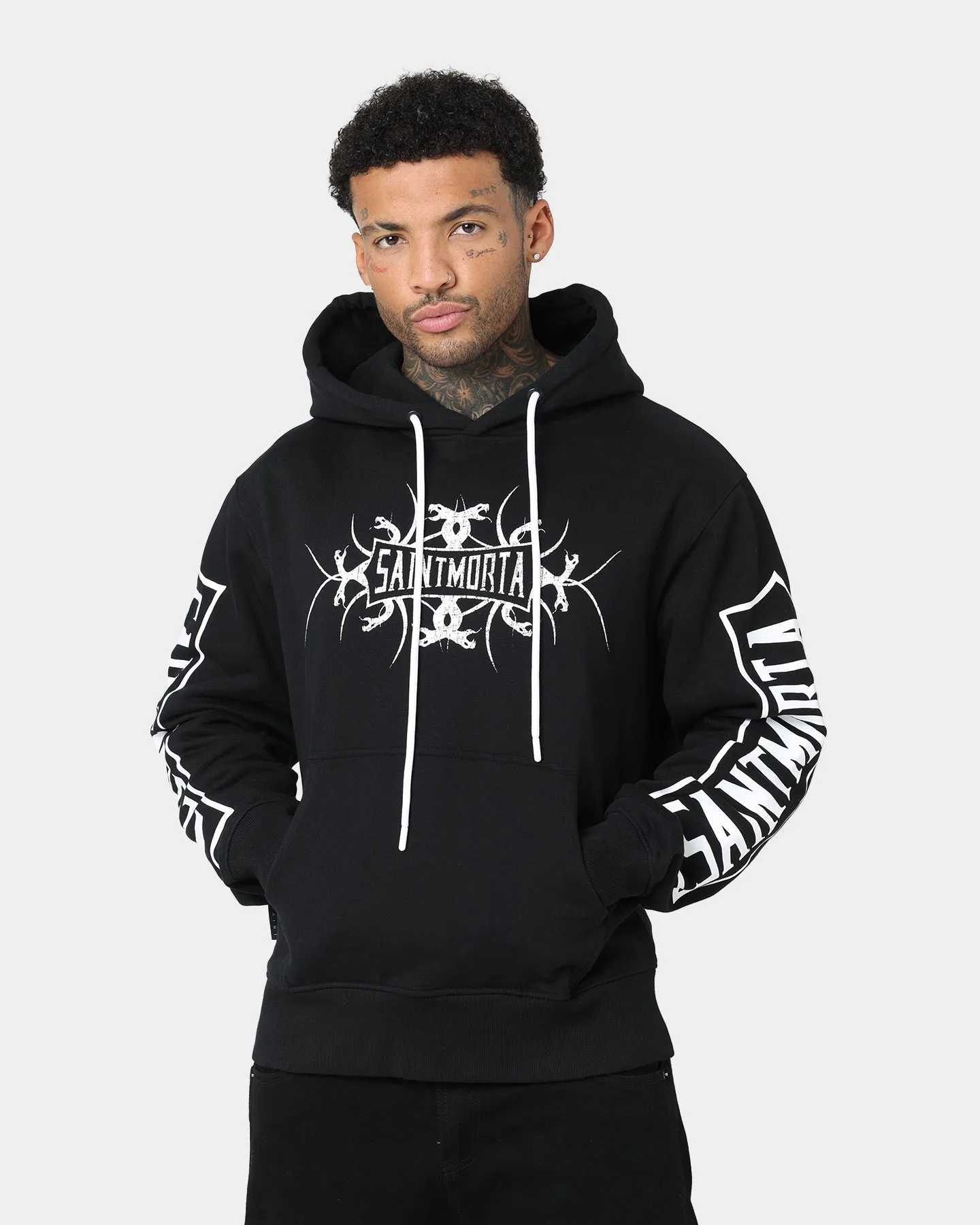 Saint Morta Venom Hoodie Black/White multi-color