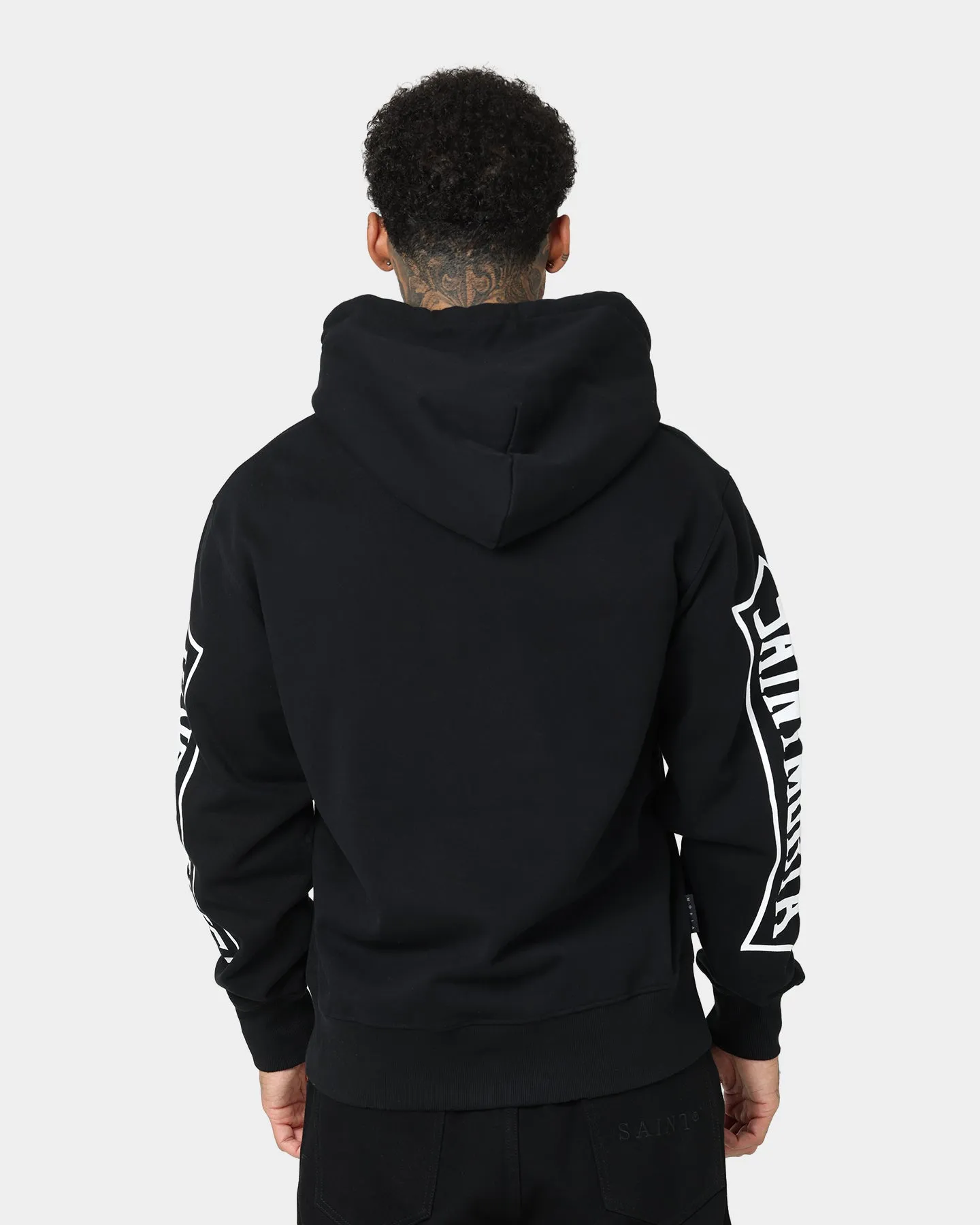 Saint Morta Venom Hoodie Black/White Formal Style Endorse