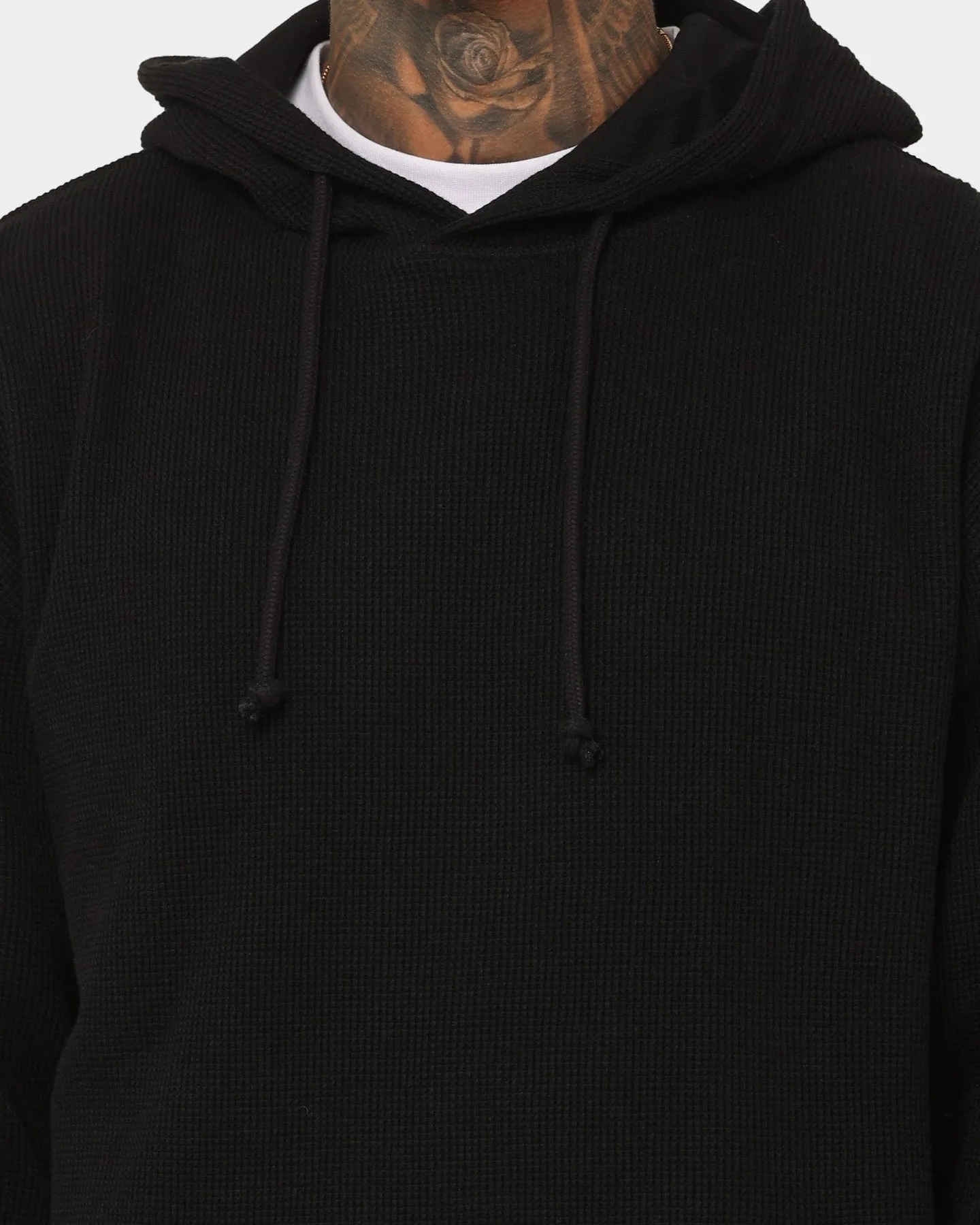Saint Morta Waffle Hoodie V2 Black Layer Comfort Youth