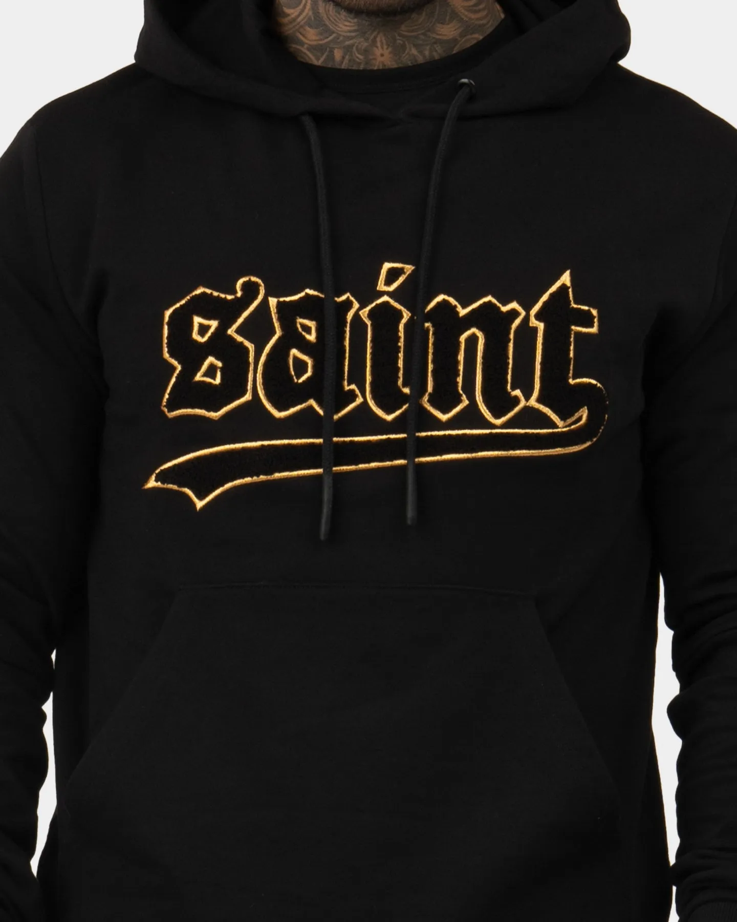 Winter Gear Saint Morta Westside New Age Hoodie Black/Gold