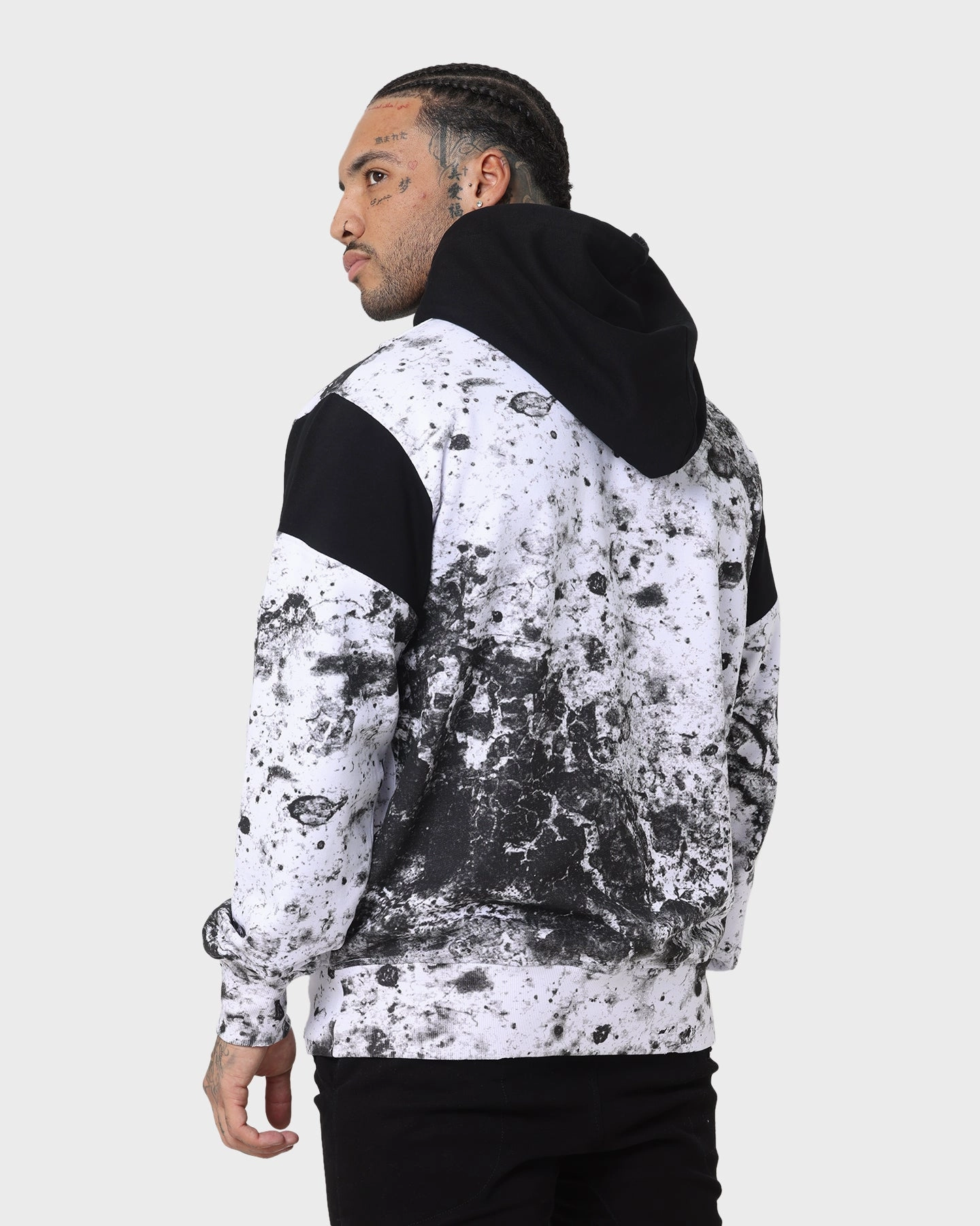 Saint Morta Acid Hoodie White/Grey/Black Flexible Seams Checked