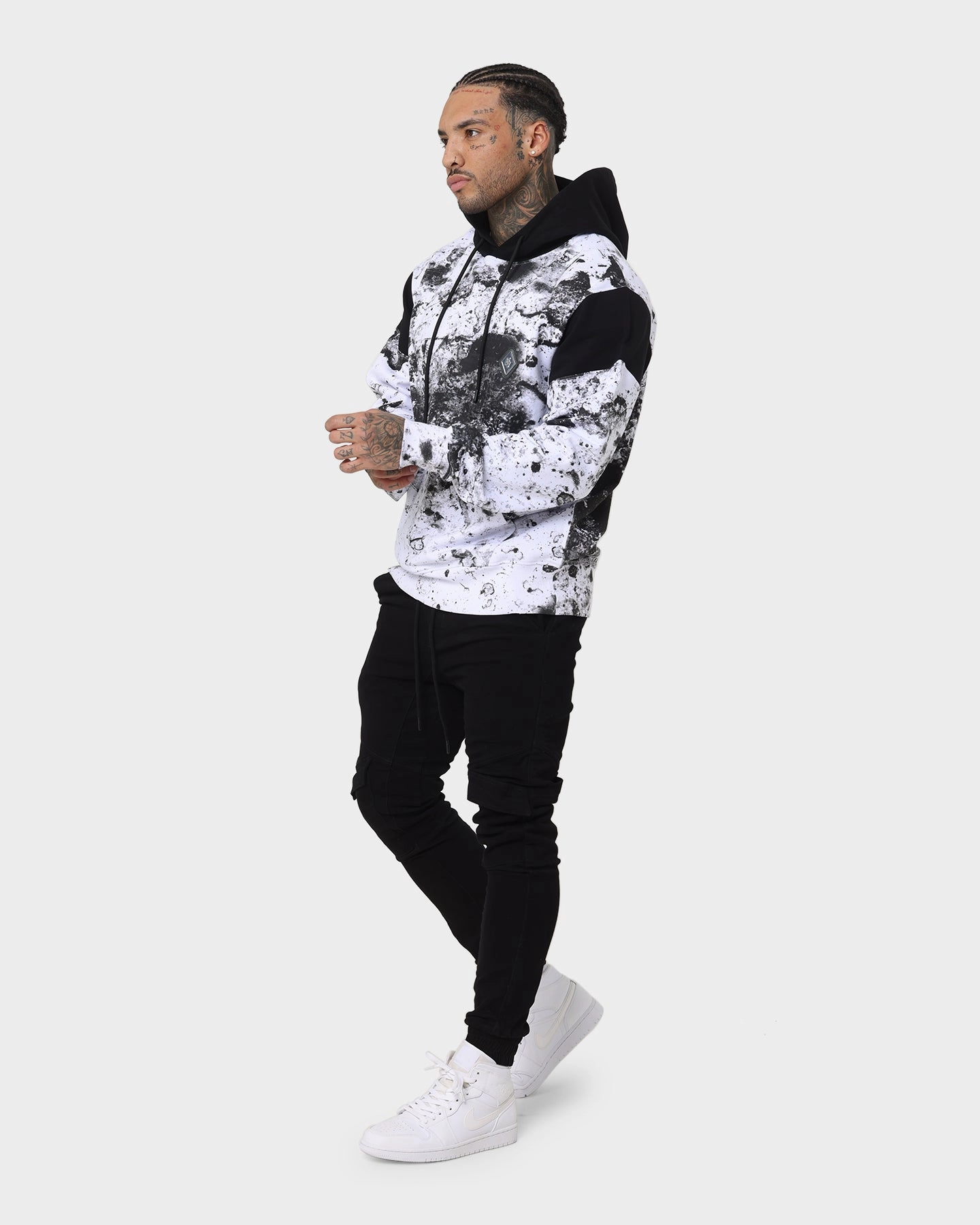Shampoo Saint Morta Acid Hoodie White/Grey/Black
