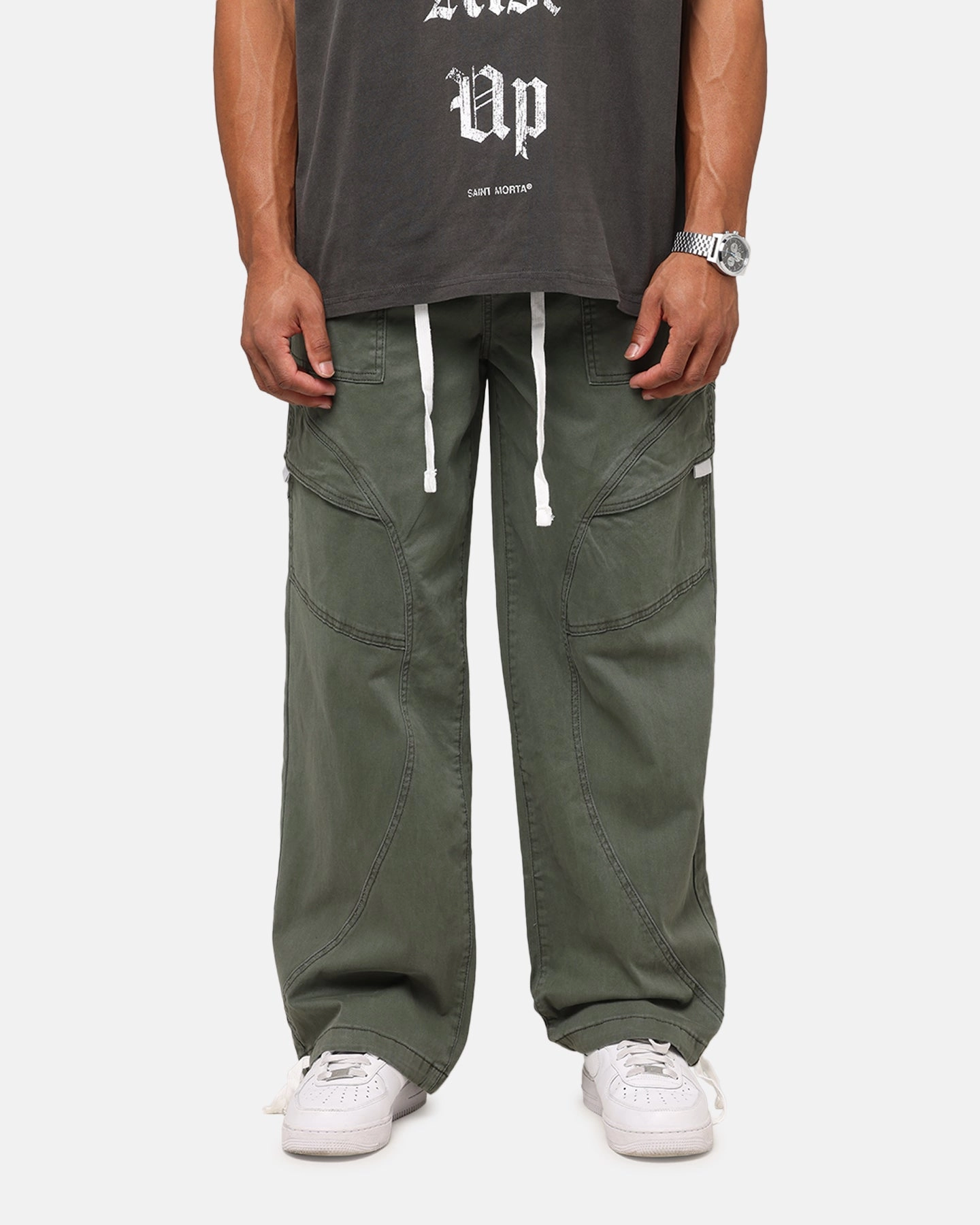 Saint Morta Aera Baggy Cargo Pants Vintage Khaki Boho chic