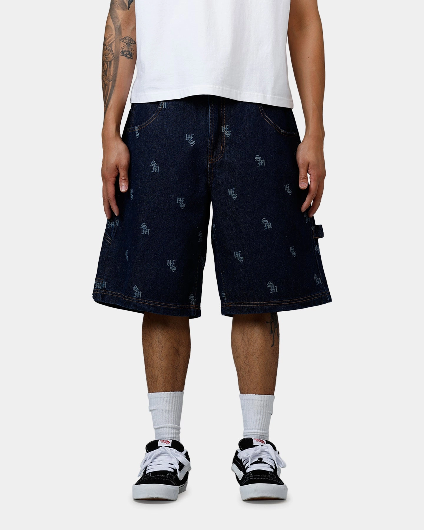 fishing outfit Saint Morta Amplus Denim Jorts Indigo/Tan