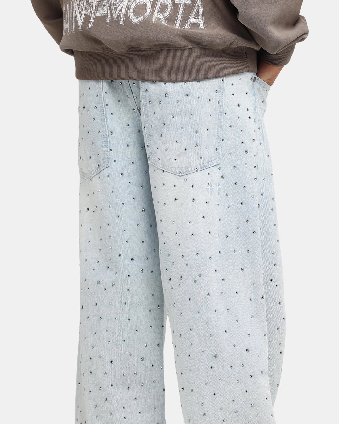 Saint Morta Amplus Glamourama Jeans Blue Dust Abrasion Resistant Fabric