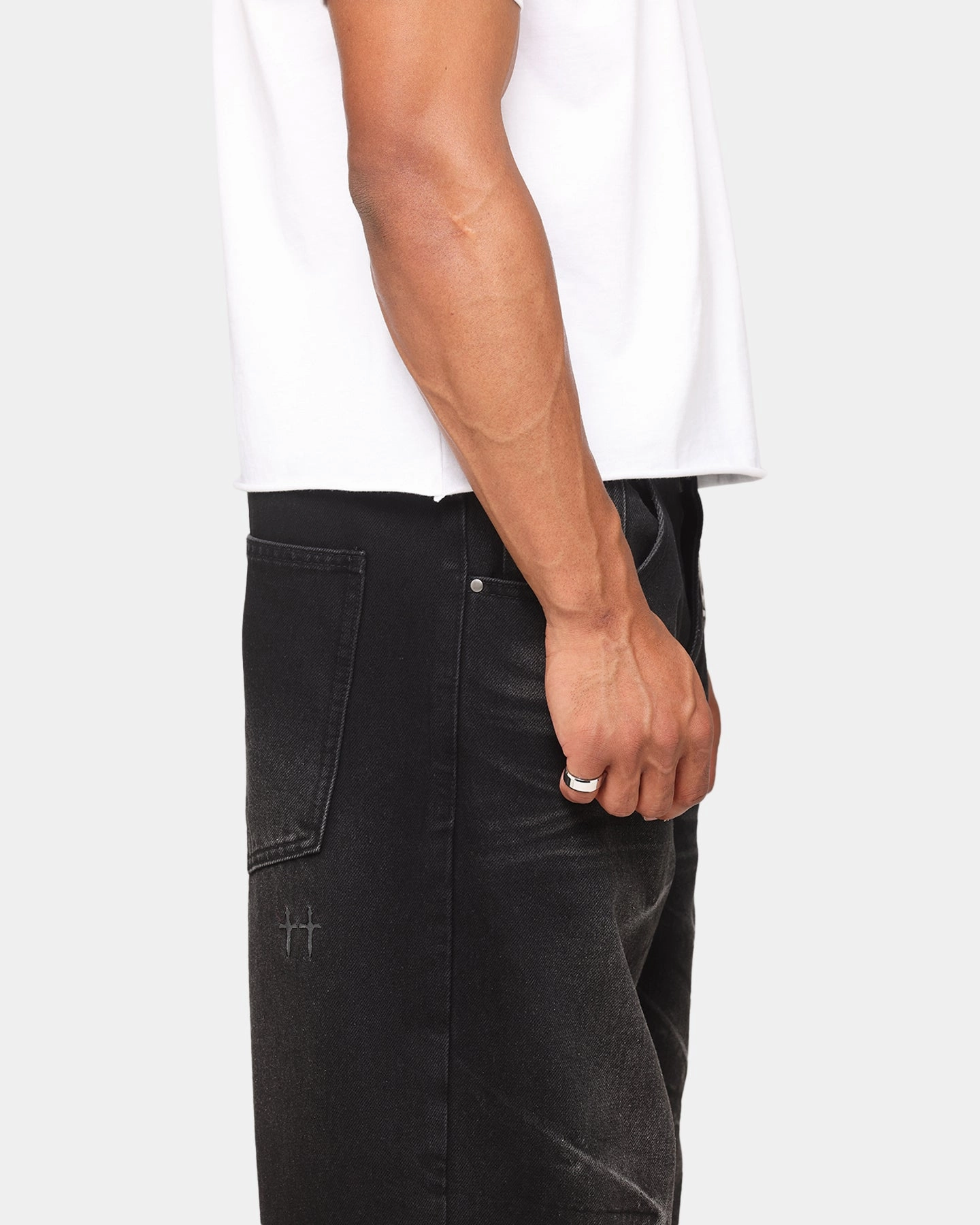 Easy Care Fabric Saint Morta Amplus Jeans Antiquity Black