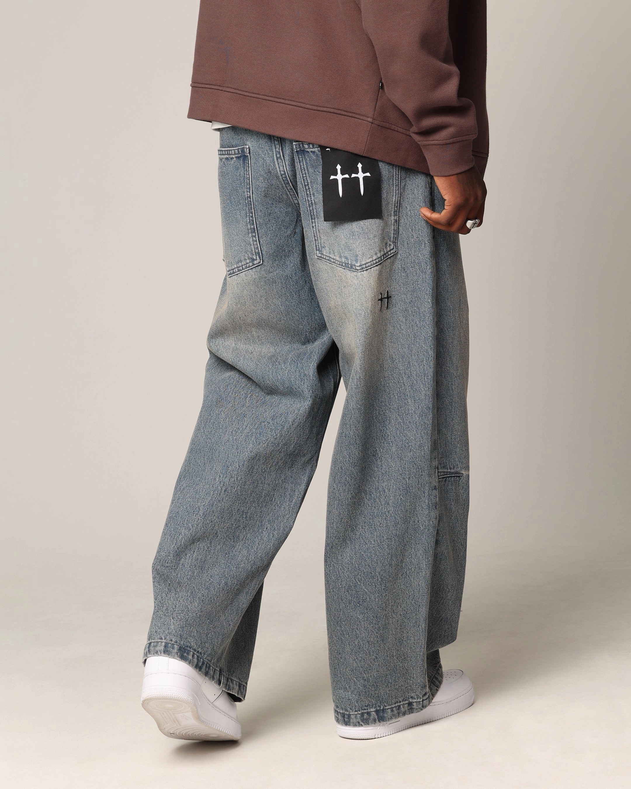 Breathable back panel MoistureControlLiner Saint Morta Amplus Jeans Dirty Denim