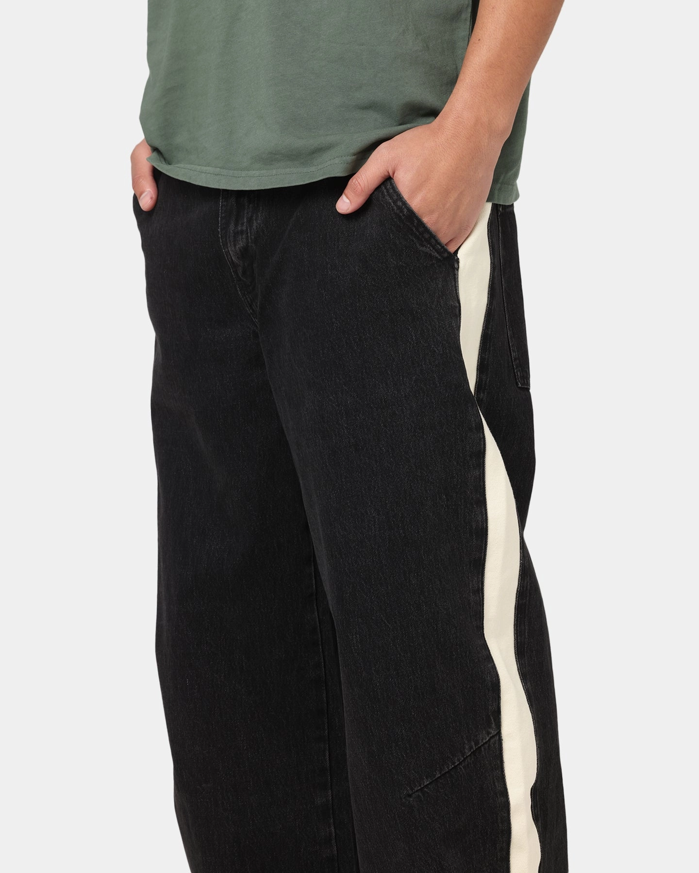 All Day Wear Saint Morta Amplus Sidewinder Jeans Black/Off White