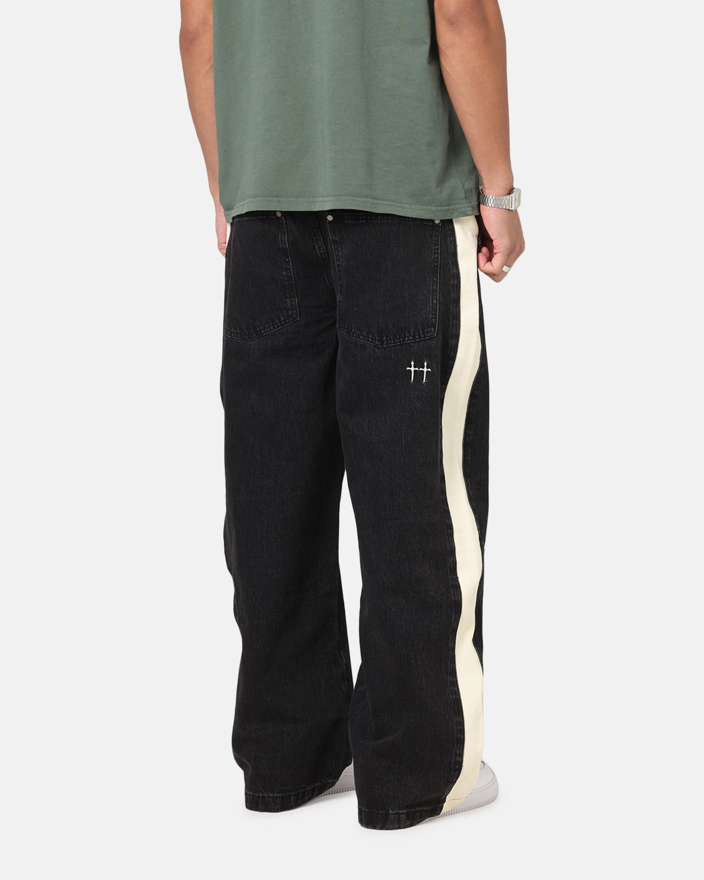 Quick Flex Quick Drying Saint Morta Amplus Sidewinder Jeans Black/Off White