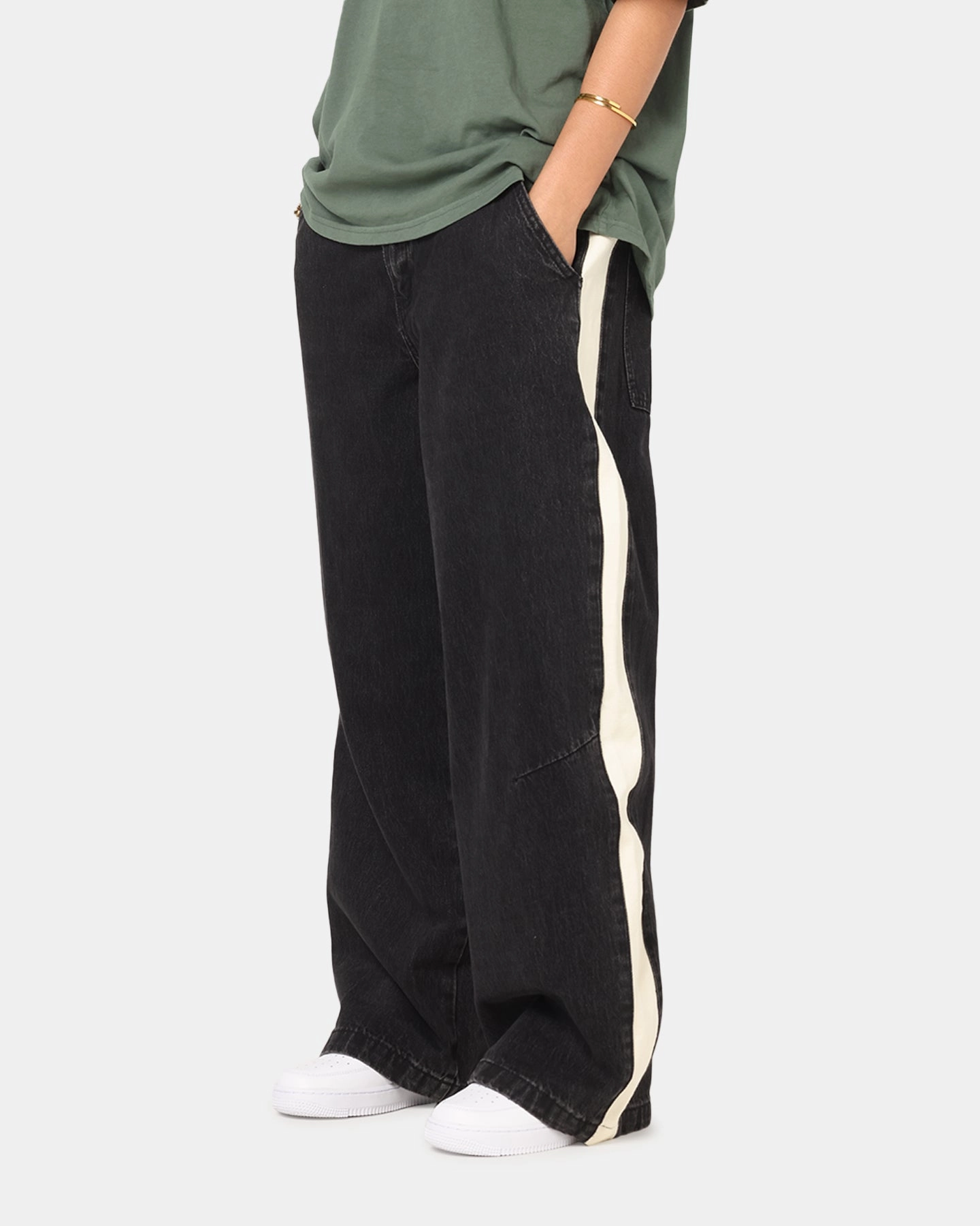 Saint Morta Amplus Sidewinder Jeans Black/Off White Beach Day Modern