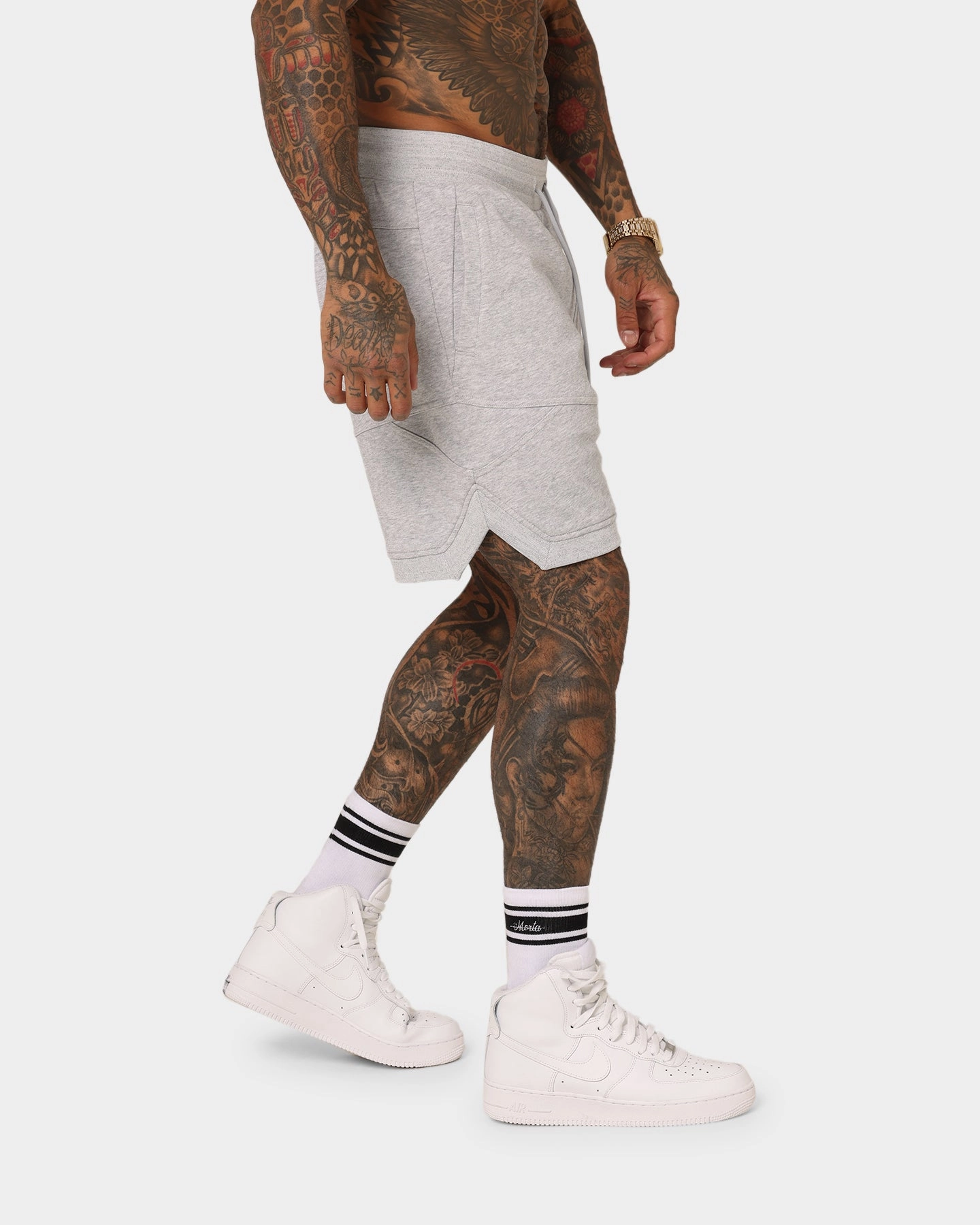 Saint Morta Annex Inset Basketball Shorts Grey Style Basic