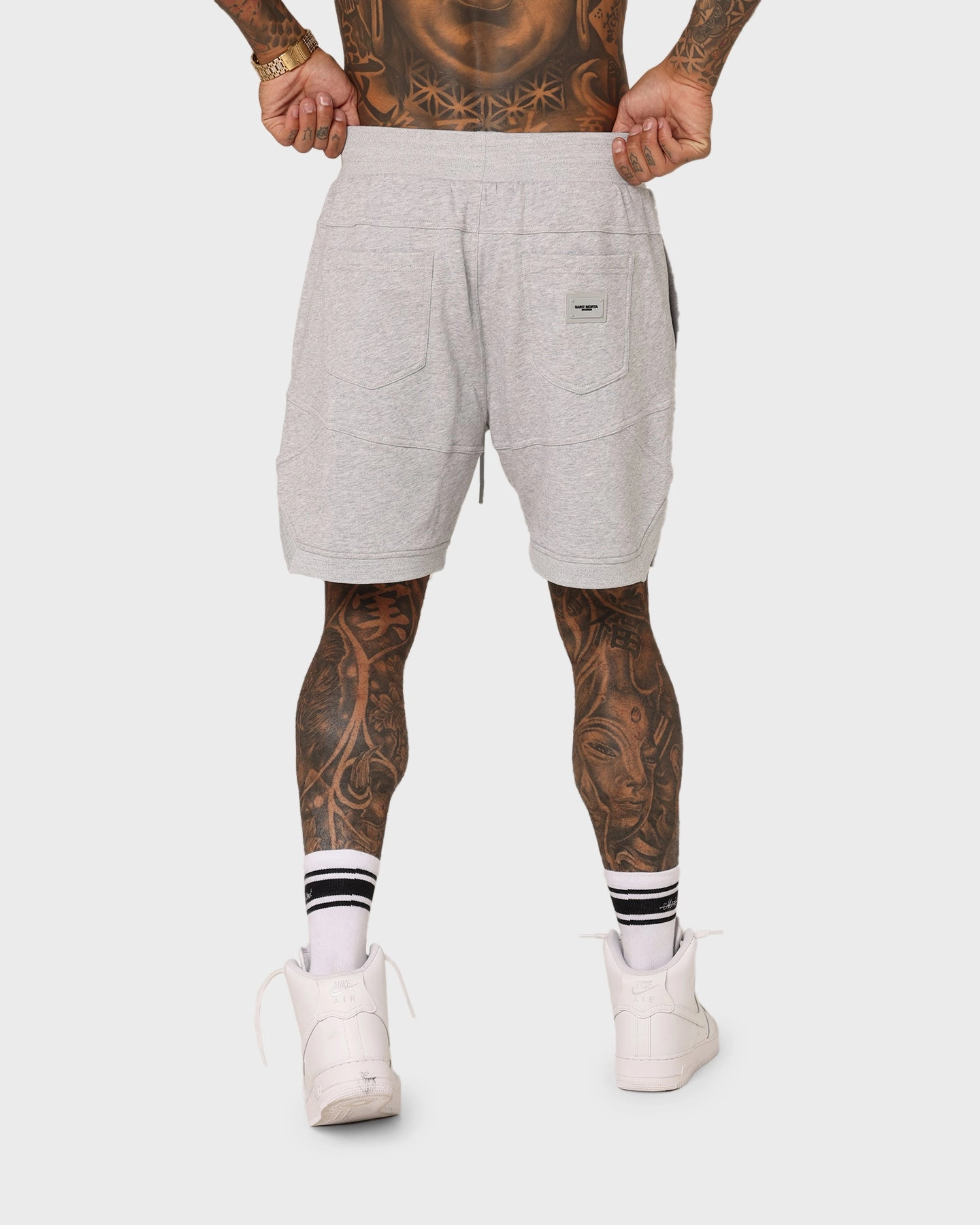 Travel Light Saint Morta Annex Inset Basketball Shorts Grey