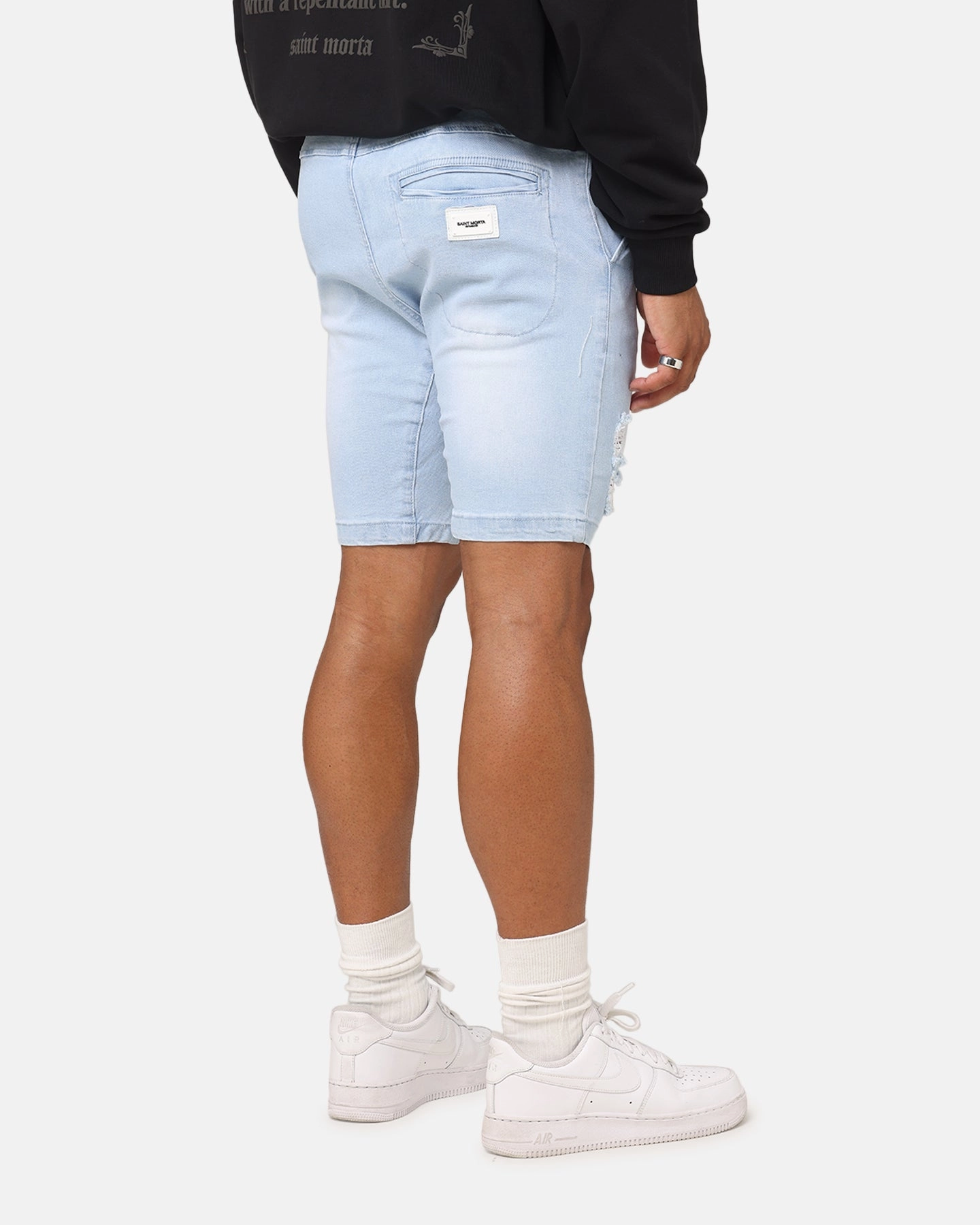 Saint Morta Annex V2 Denim Shorts Pale Blue Underwear All Purpose Utility Fit