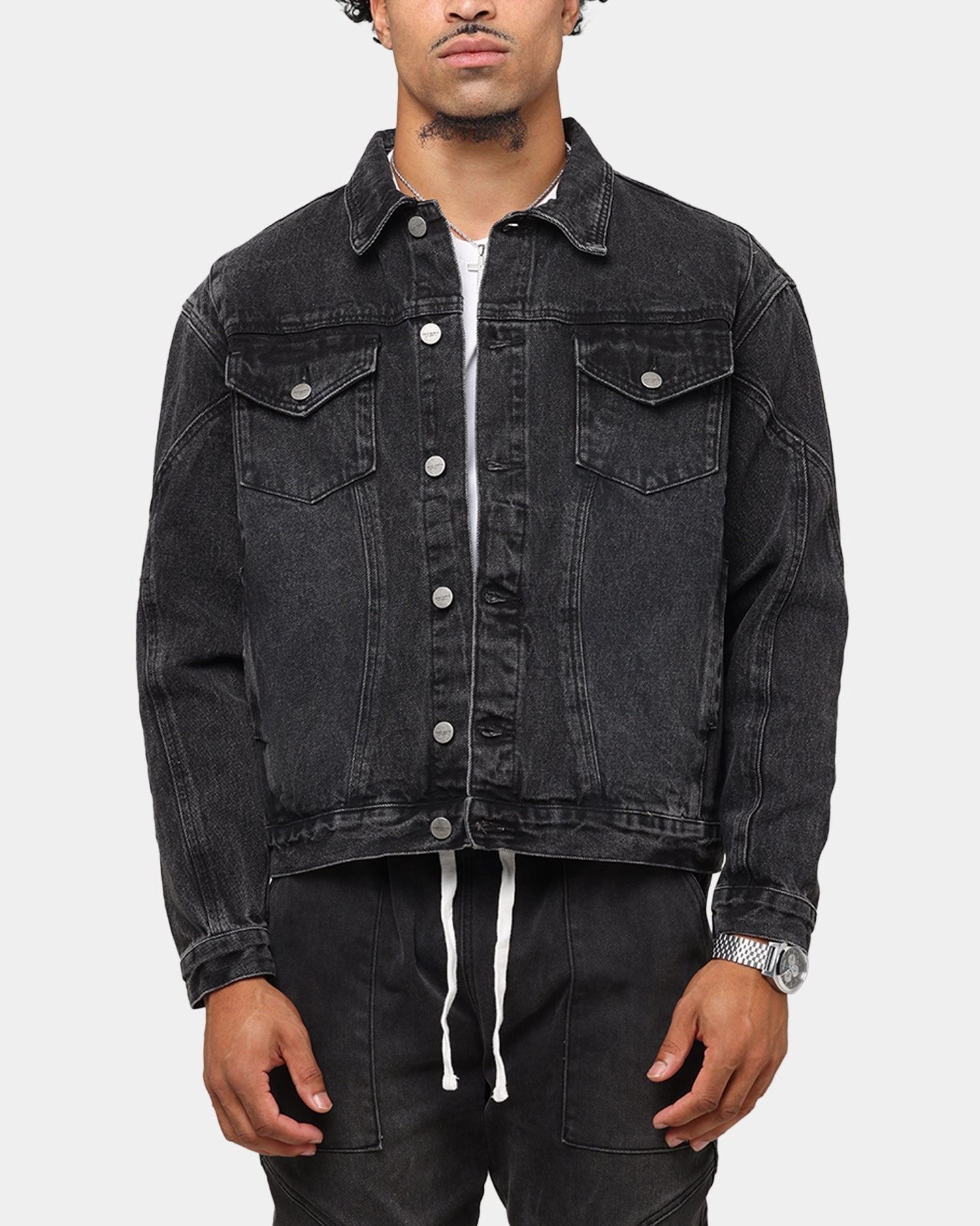 UV-protection Saint Morta Armoury Denim Jacket Black Shadow