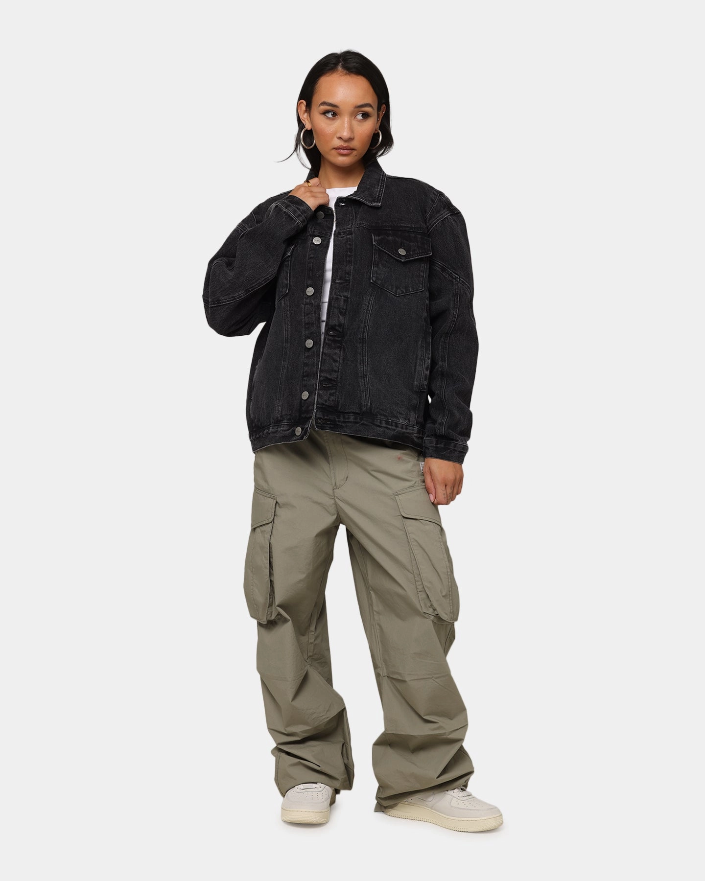 Saint Morta Armoury Denim Jacket Black Shadow Expose