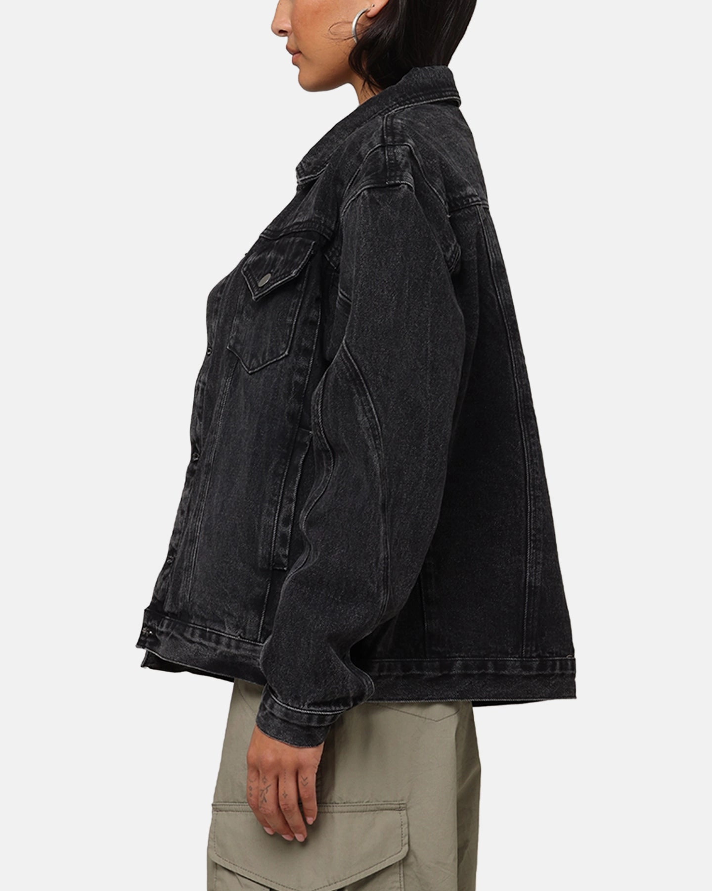 Budget Saint Morta Armoury Denim Jacket Black Shadow