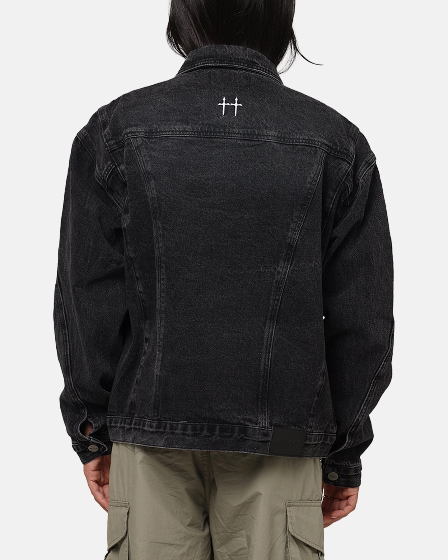 Corduroy Wind Resistant Saint Morta Armoury Denim Jacket Black Shadow