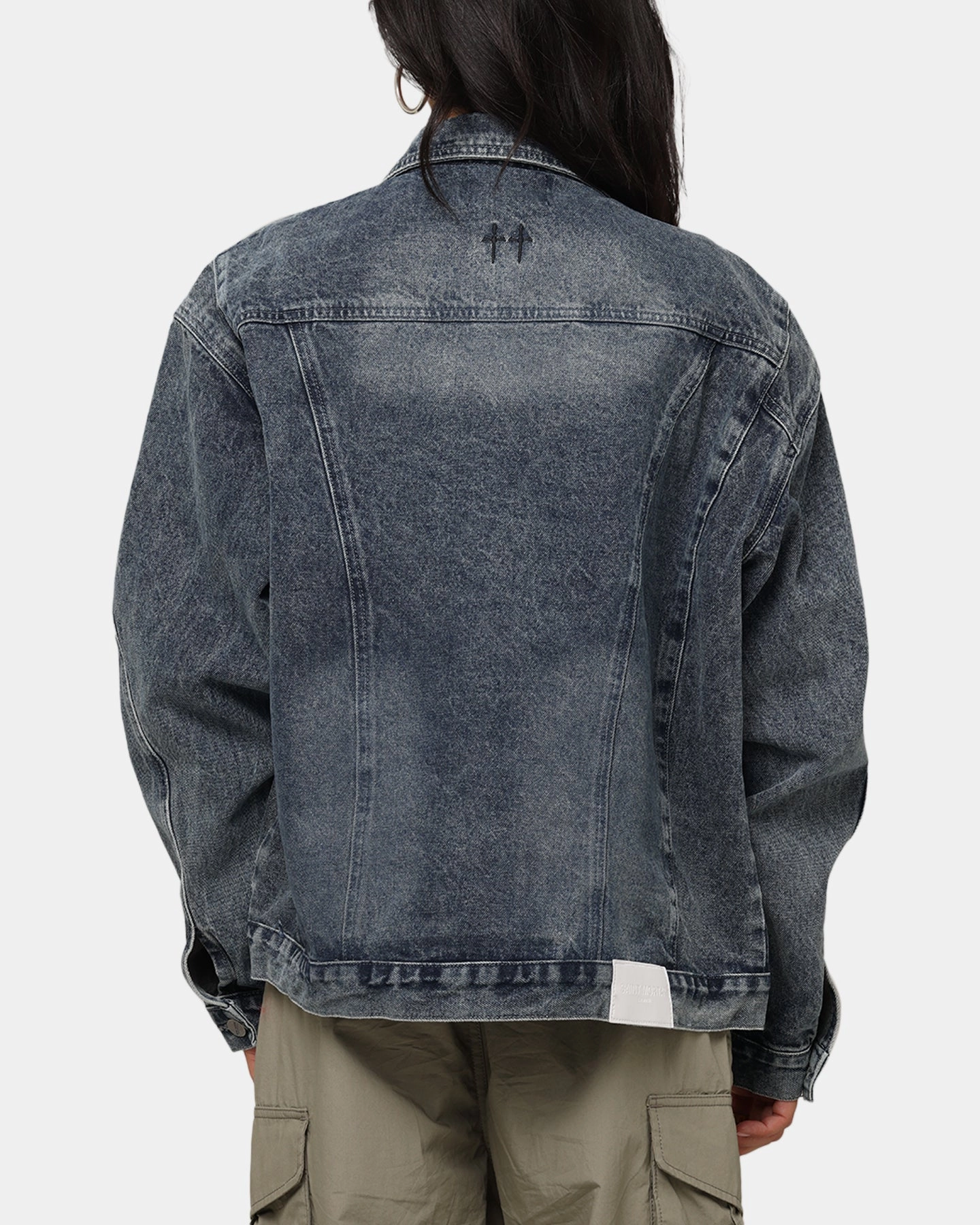 Saint Morta Armoury Denim Jacket Dirty Denim Quilted Lining Observe