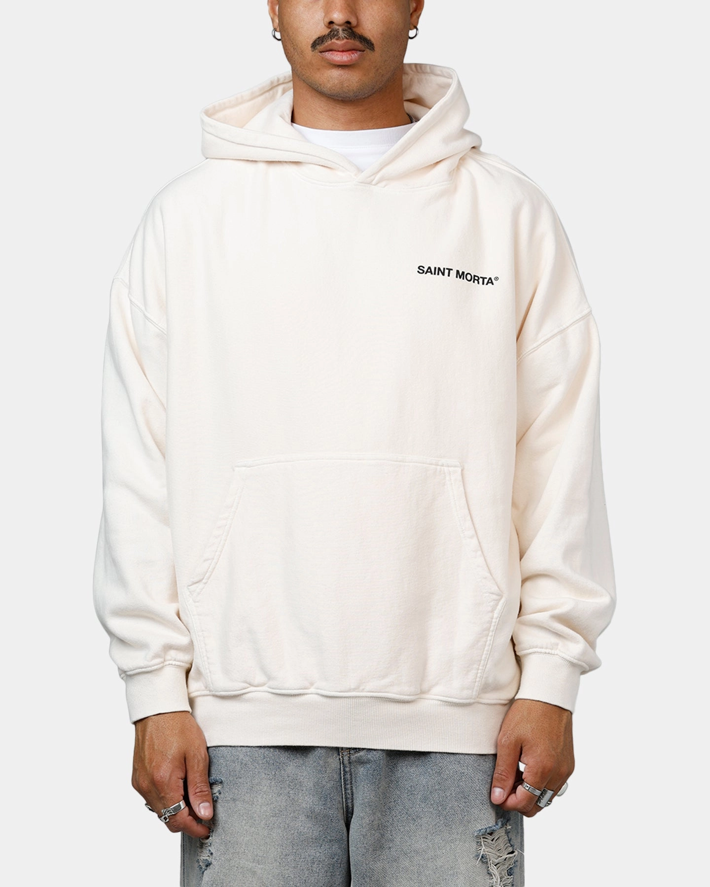 Saint Morta Awakening Premium Hoodie Off White Eco Friendly Material
