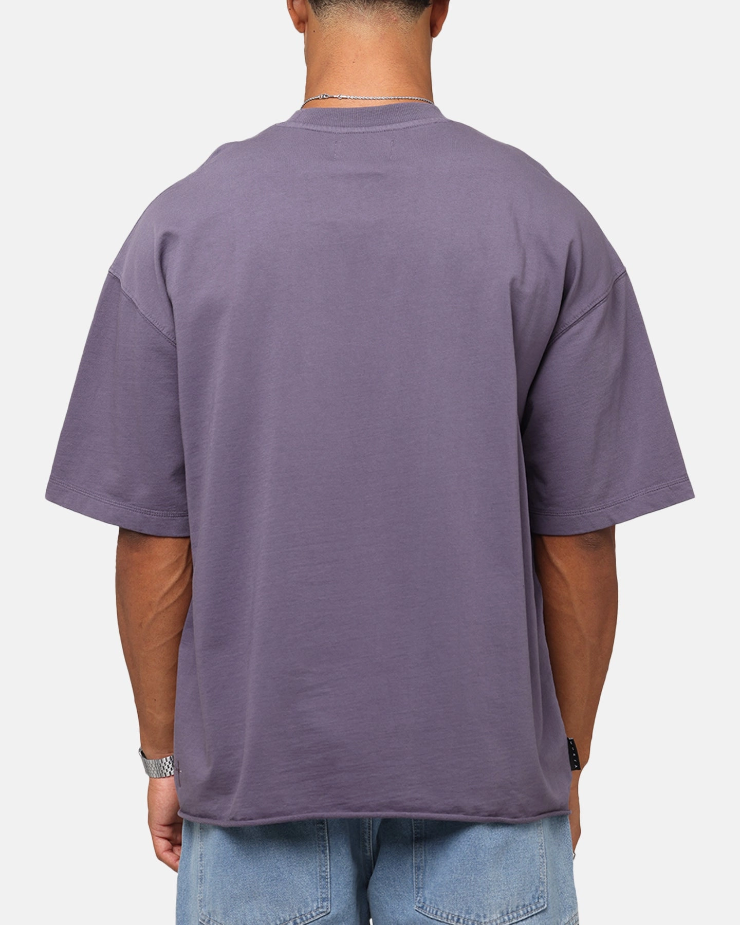 Eco Friendly Fabric Saint Morta Boxy Vintage T-Shirt Washed Purple