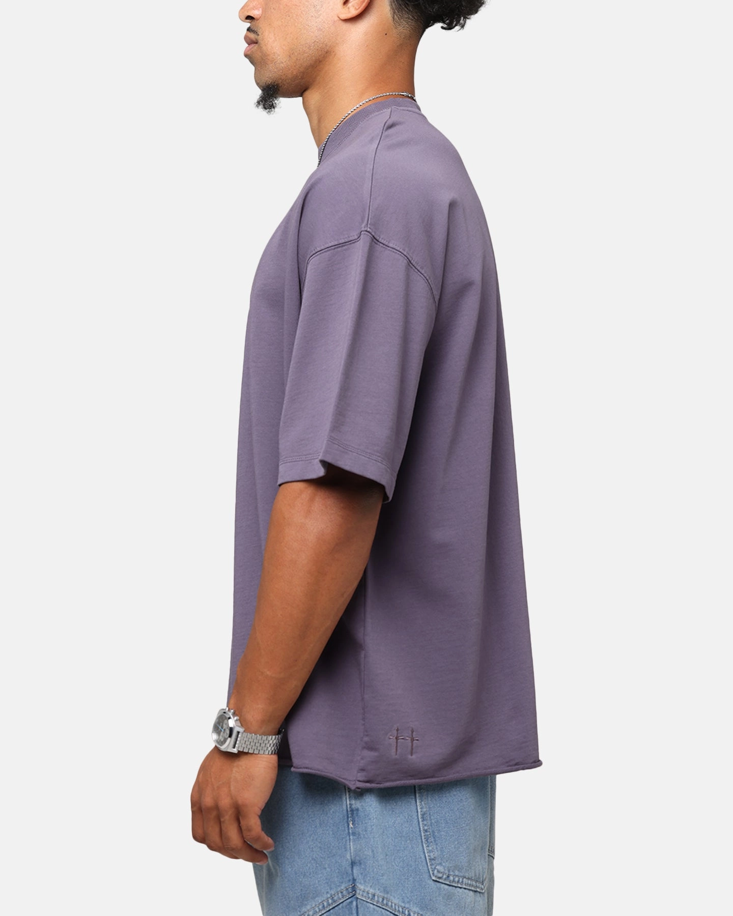 Timeless Wear Saint Morta Boxy Vintage T-Shirt Washed Purple