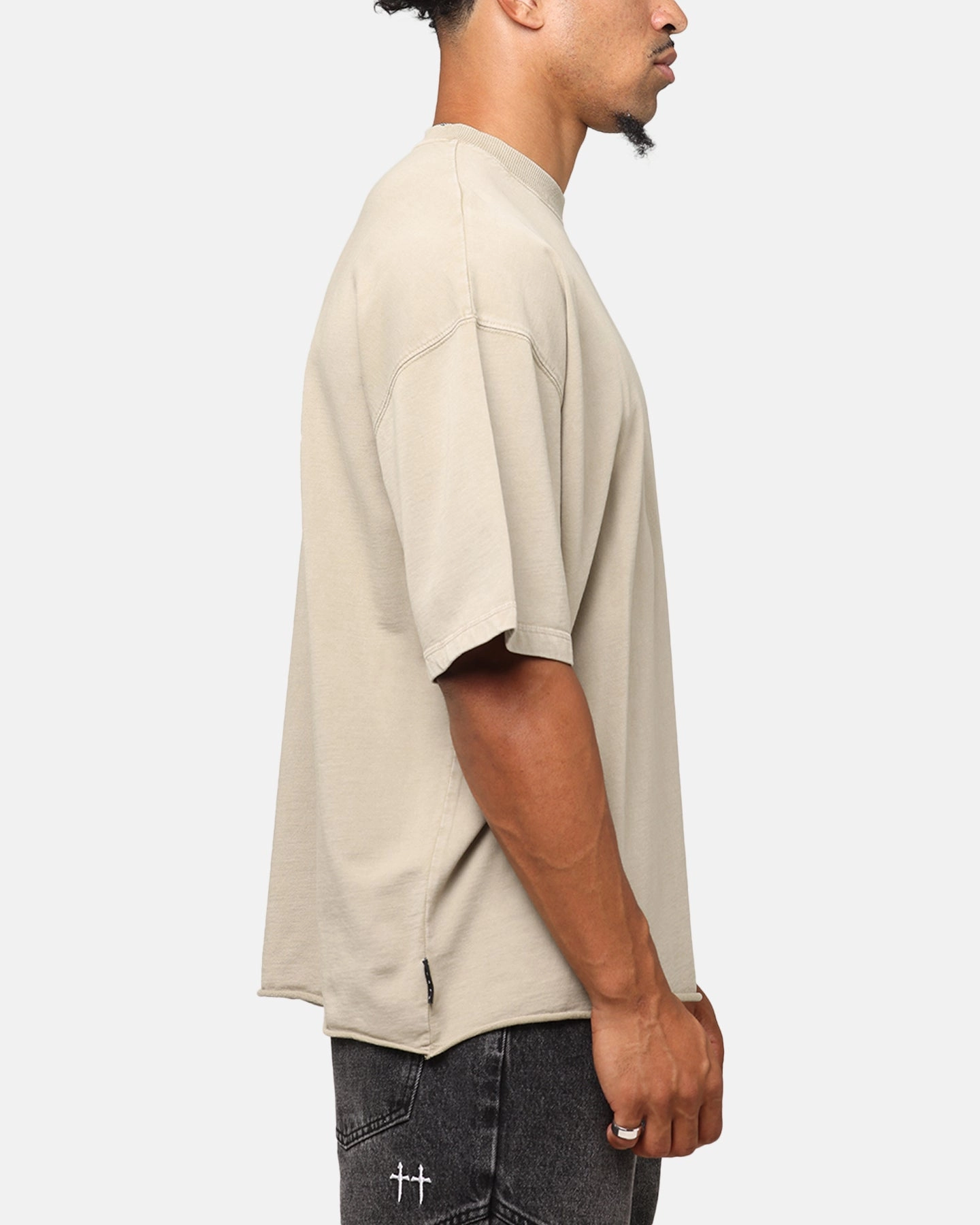 Job Interview Saint Morta Boxy Vintage T-Shirt Washed Stone