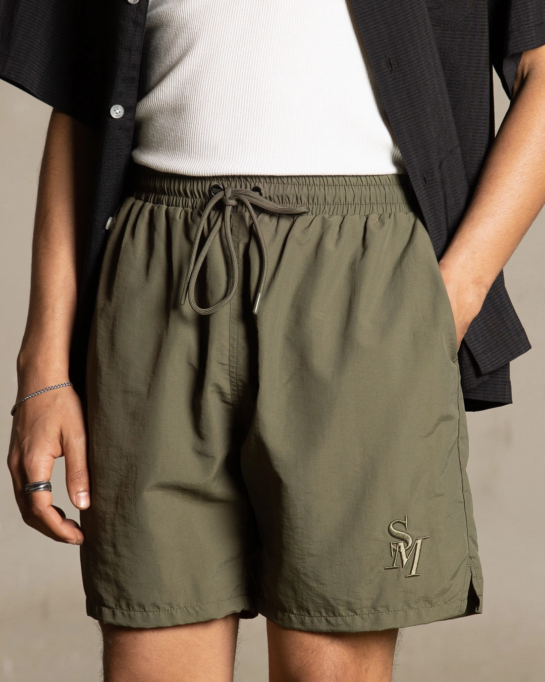 Evening Wear Saint Morta Cali Beach Shorts Khaki Green